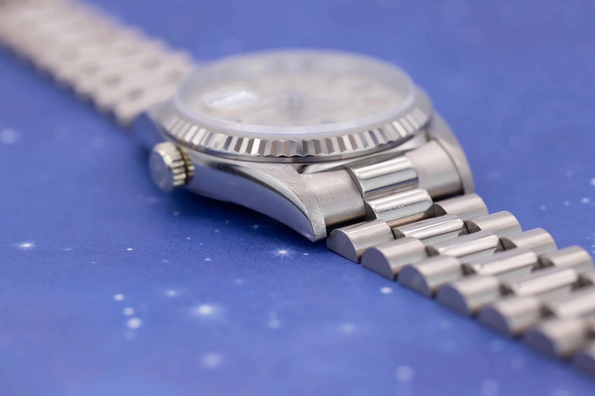 1996 Rolex Day-Date Ref. 18239 | Silver Dial | Box and Papers - Sierra Time Co