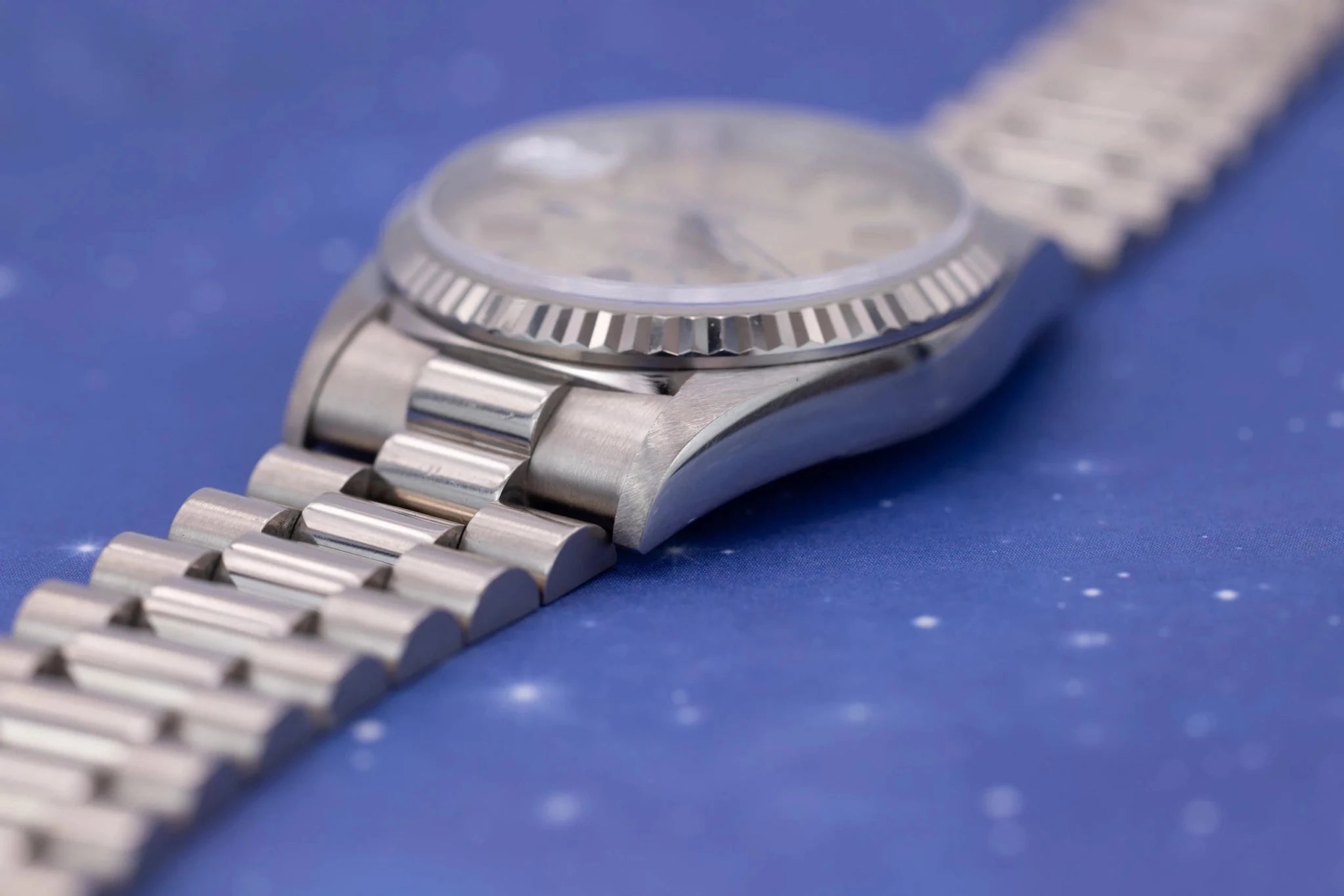 1996 Rolex Day-Date Ref. 18239 | Silver Dial | Box and Papers - Sierra Time Co