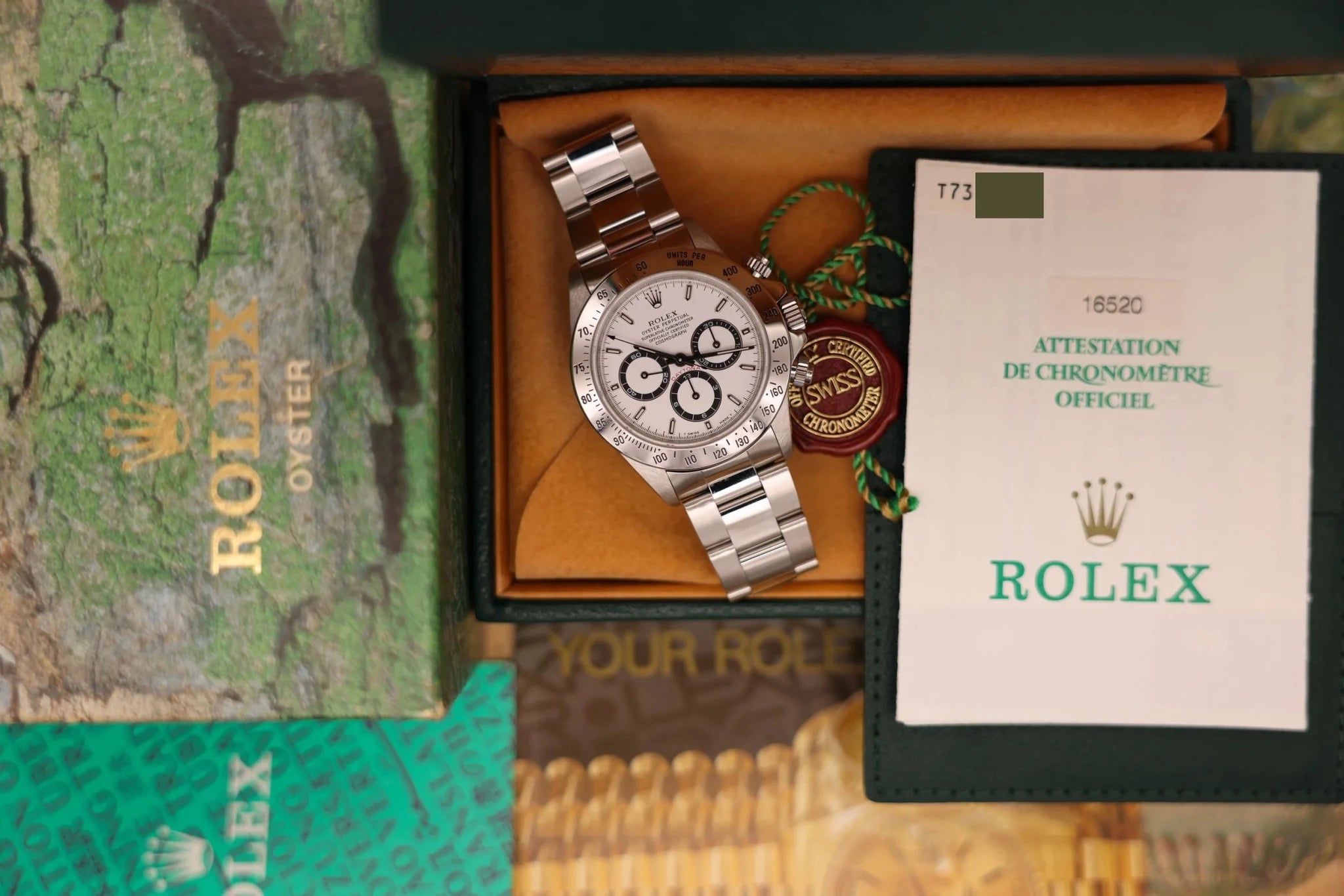 1996 Rolex Daytona Ref. 16520 | White Dial | Box and Papers - Sierra Time Co