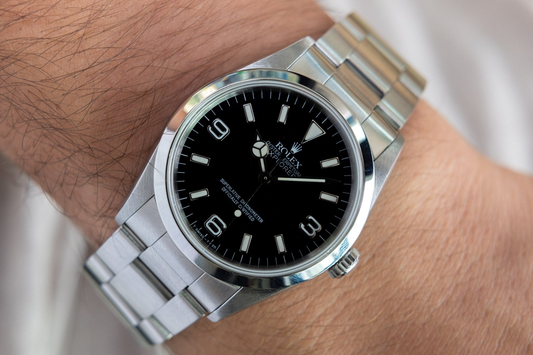 1996 Rolex Explorer I Ref. 14270 | Tritium Dial - Sierra Time Co