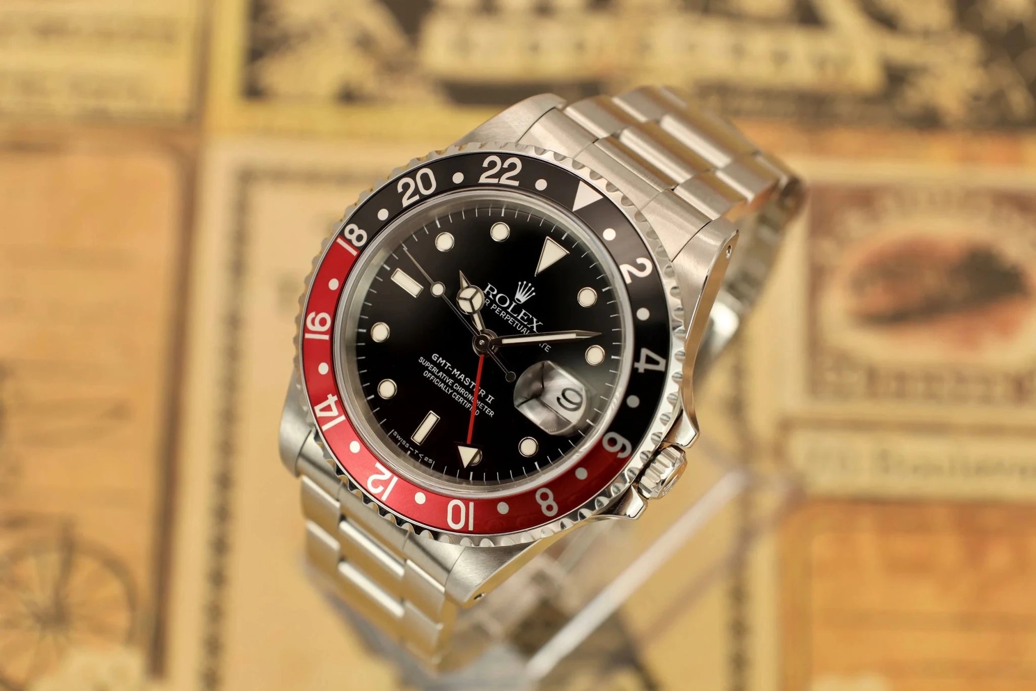 1996 Rolex GMT Master II Ref. 16710 Coke | Creamy Tritium - Sierra Time Co