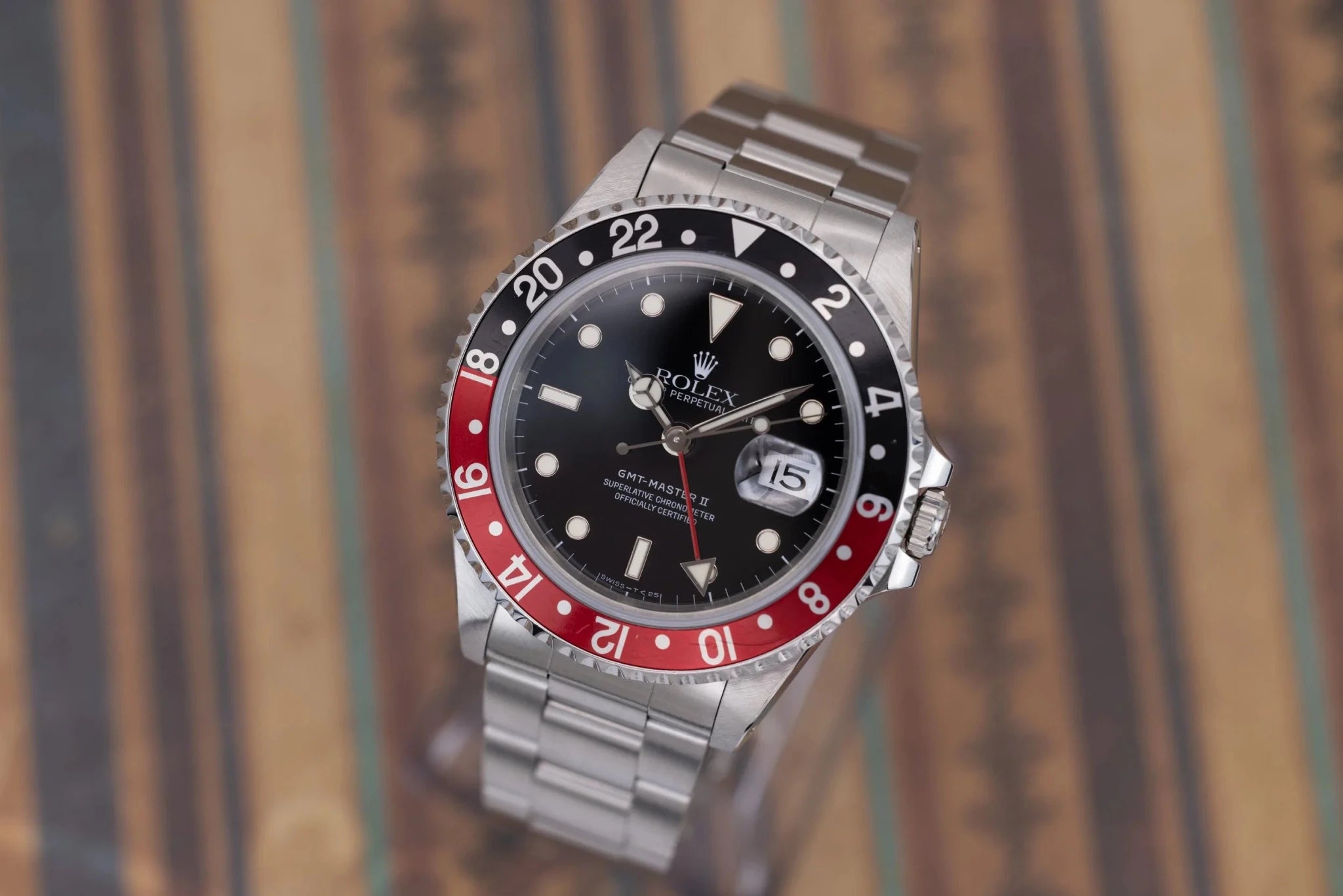 1996 Rolex GMT Master II Ref. 16710 Coke | Tritium Dial | Box and Papers - Sierra Time Co
