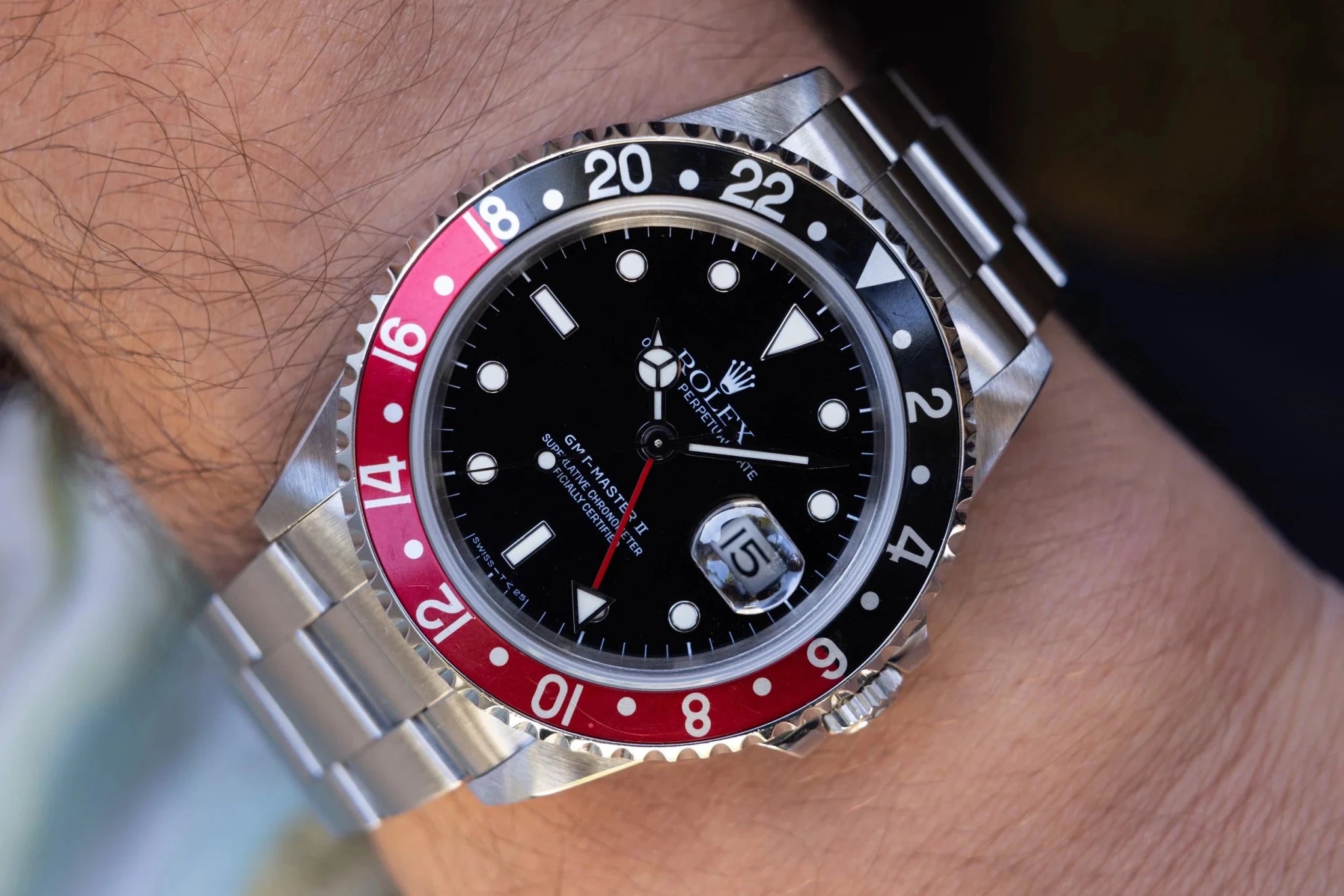 1996 Rolex GMT Master II Ref. 16710 Coke | Tritium Dial | Box and Papers - Sierra Time Co