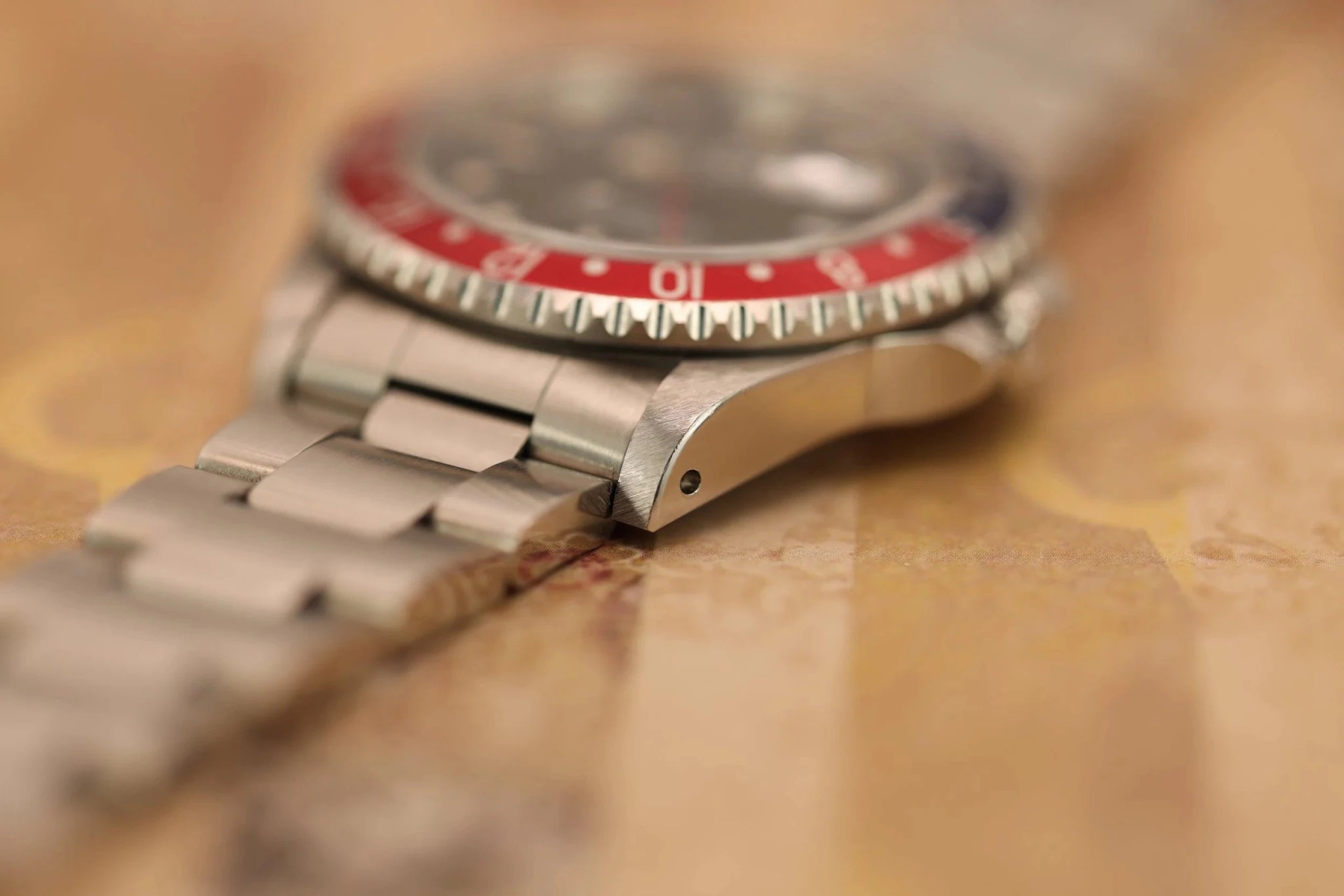 1996 Rolex GMT Master II Ref. 16710 Pepsi | Creamy Patina | Box and Papers - Sierra Time Co