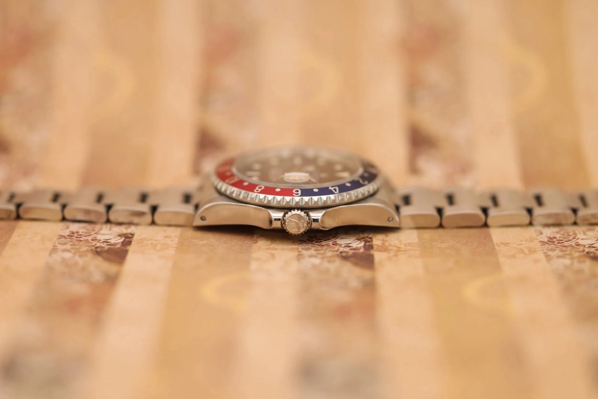 1996 Rolex GMT Master II Ref. 16710 Pepsi | Creamy Patina | Box and Papers - Sierra Time Co