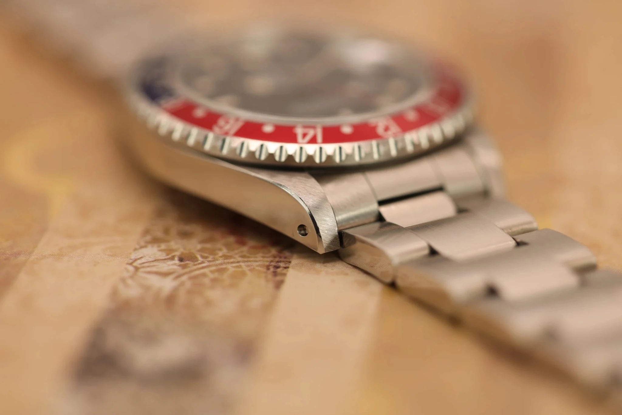 1996 Rolex GMT Master II Ref. 16710 Pepsi | Creamy Patina | Box and Papers - Sierra Time Co