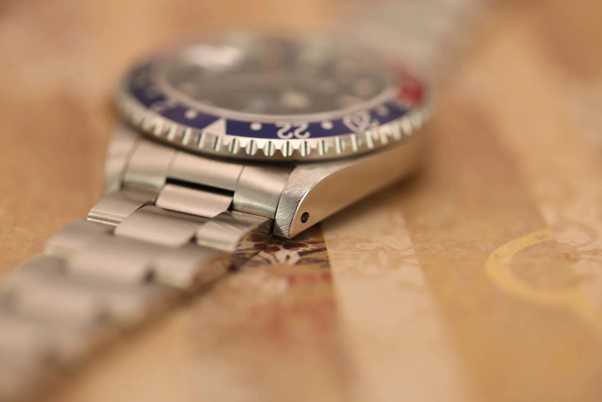 1996 Rolex GMT Master II Ref. 16710 Pepsi | Creamy Patina | Box and Papers - Sierra Time Co