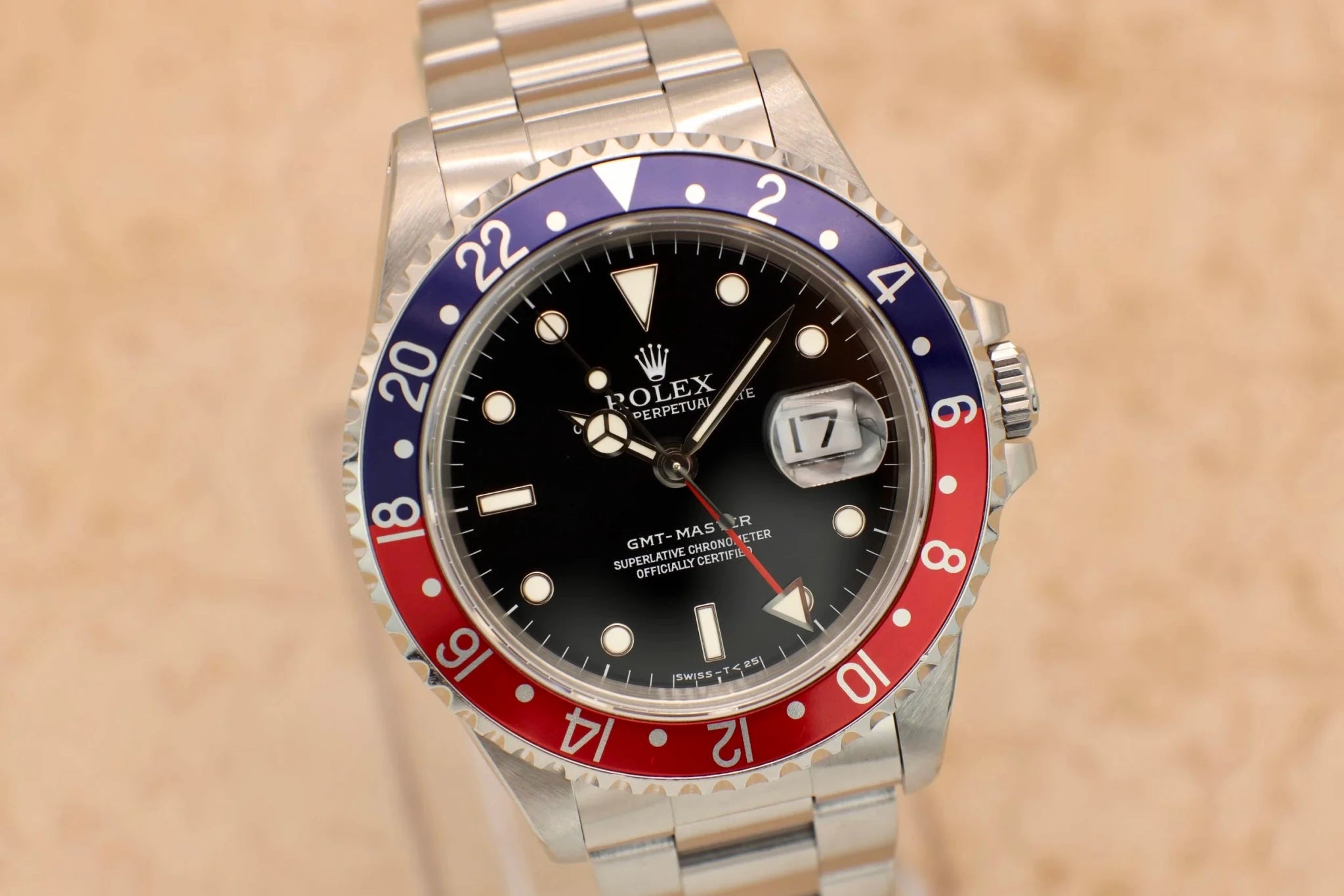 1996 Rolex GMT Master Ref. 16700 Pepsi | Creamy Patina - Sierra Time Co