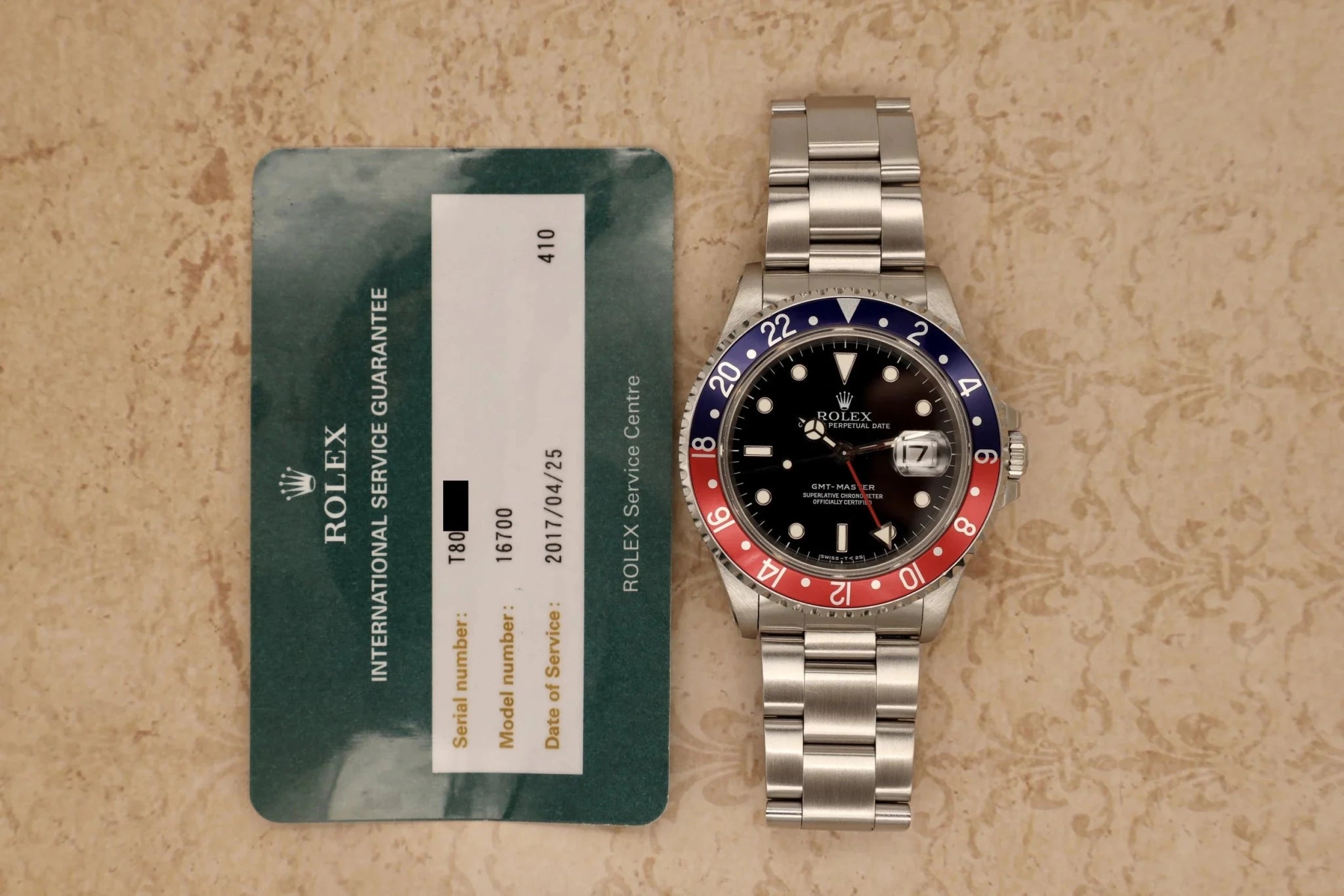 1996 Rolex GMT Master Ref. 16700 Pepsi | Creamy Patina - Sierra Time Co