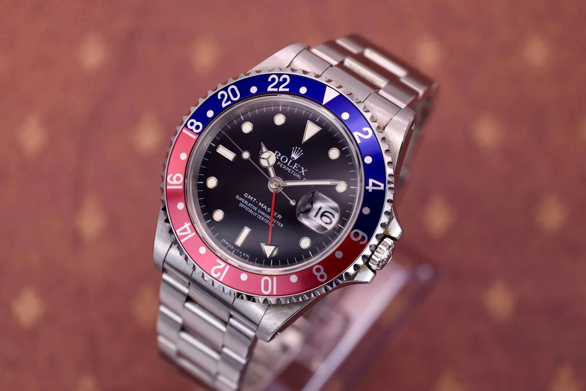 1996 Rolex GMT Master Ref. 16700 Pepsi | Creamy Tritium - Sierra Time Co