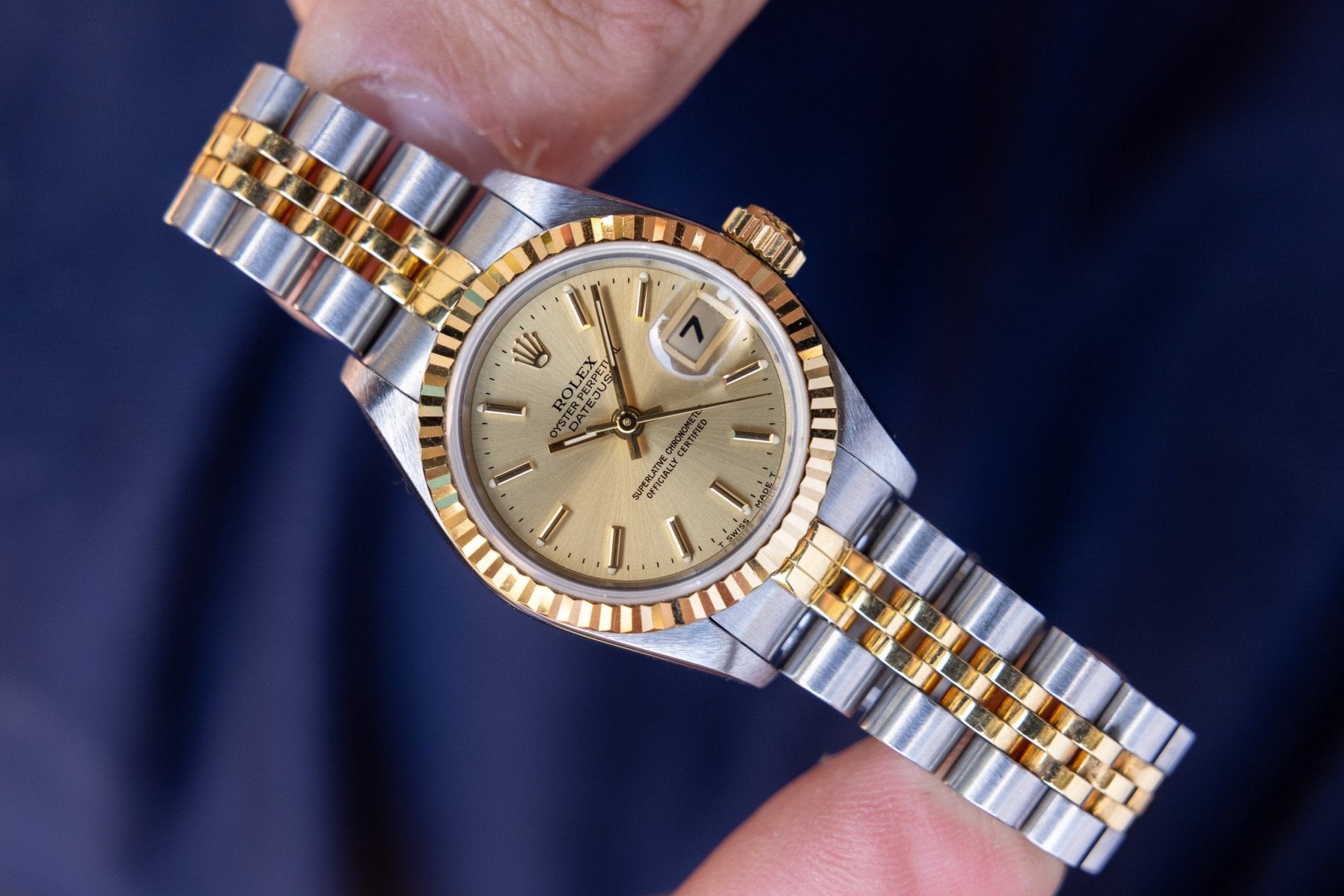 1996 Rolex Ladies Datejust Ref. 69173 | Champagne Dial | Mint Condition - Sierra Time Co