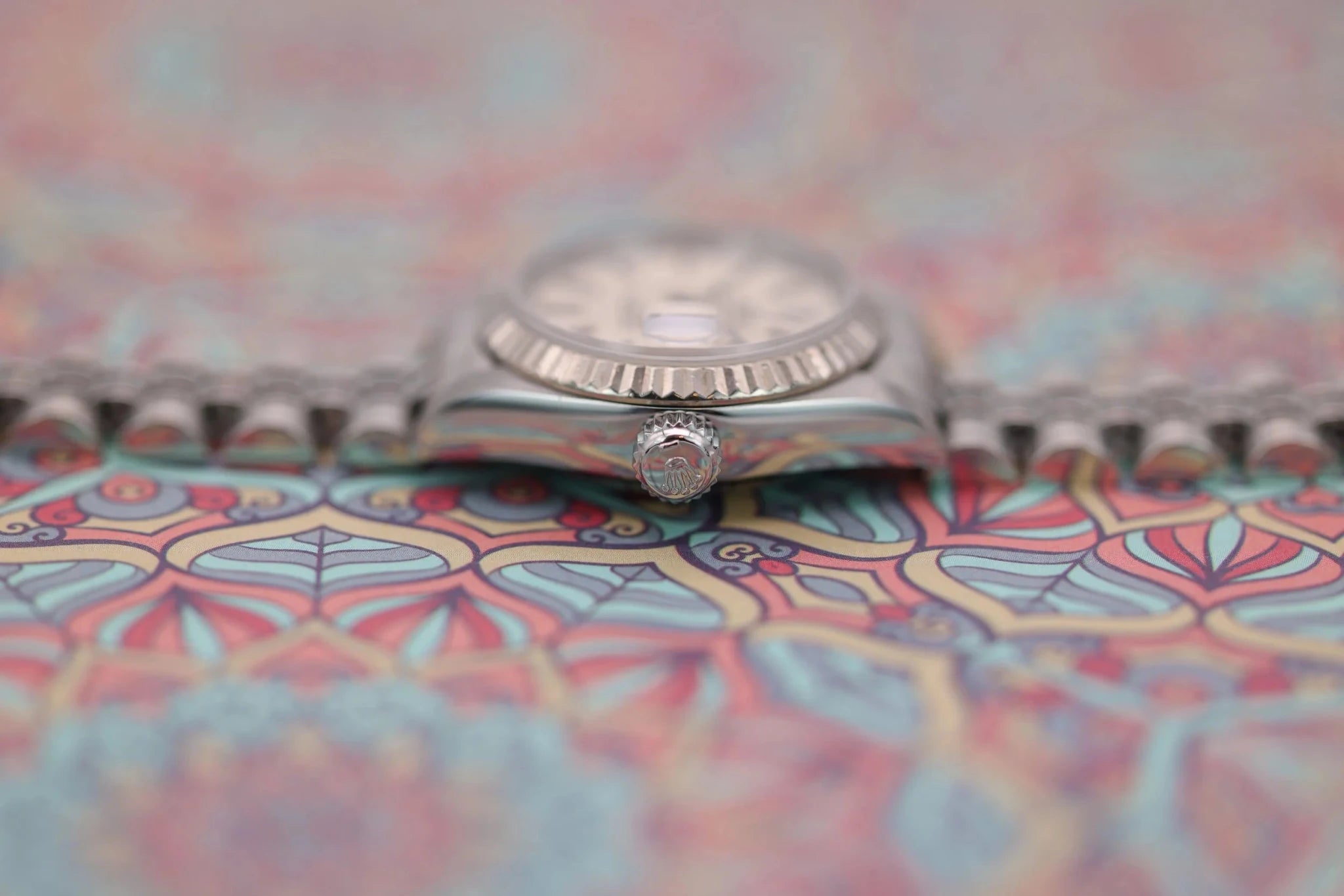 1996 Rolex Ladies Datejust Ref. 69174 | Silver Tapestry - Sierra Time Co