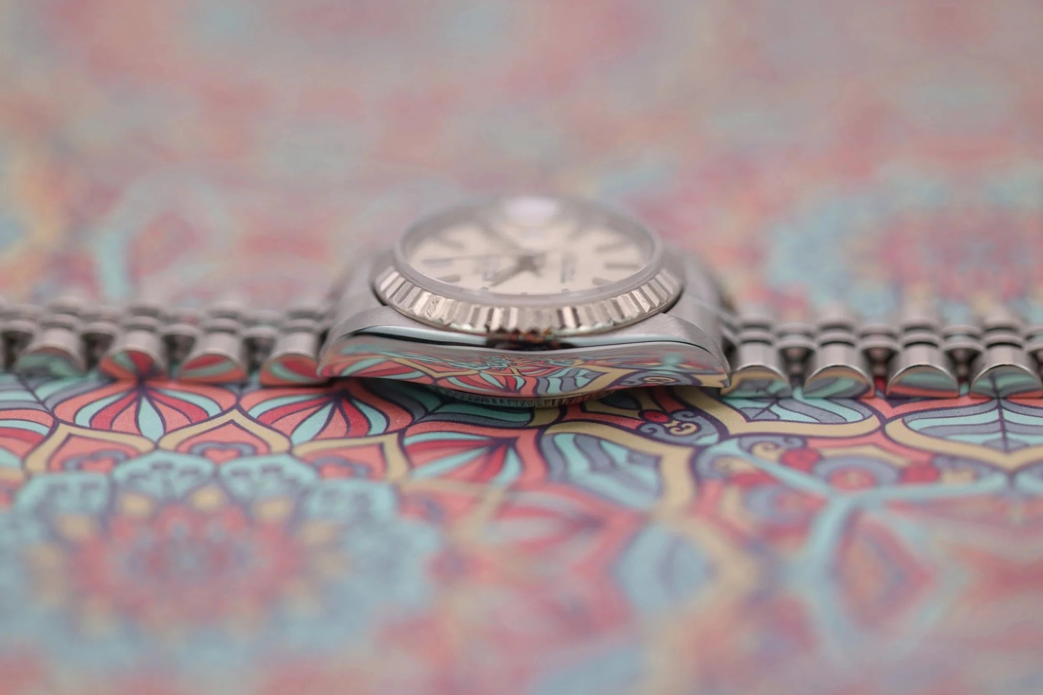 1996 Rolex Ladies Datejust Ref. 69174 | Silver Tapestry - Sierra Time Co