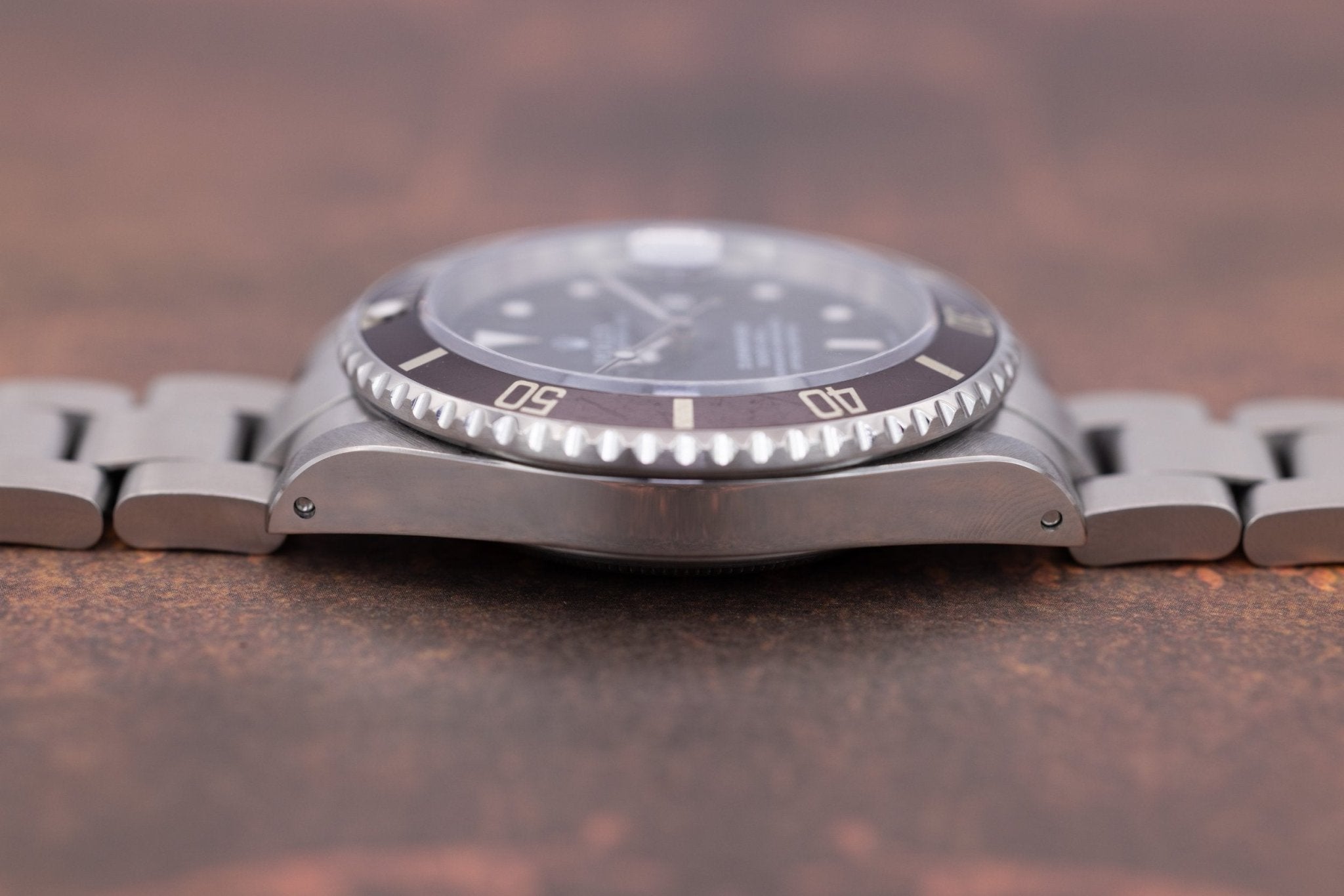 1996 Rolex Submariner Date Ref. 16610 | Burgundy Bezel | Box and Papers - Sierra Time Co