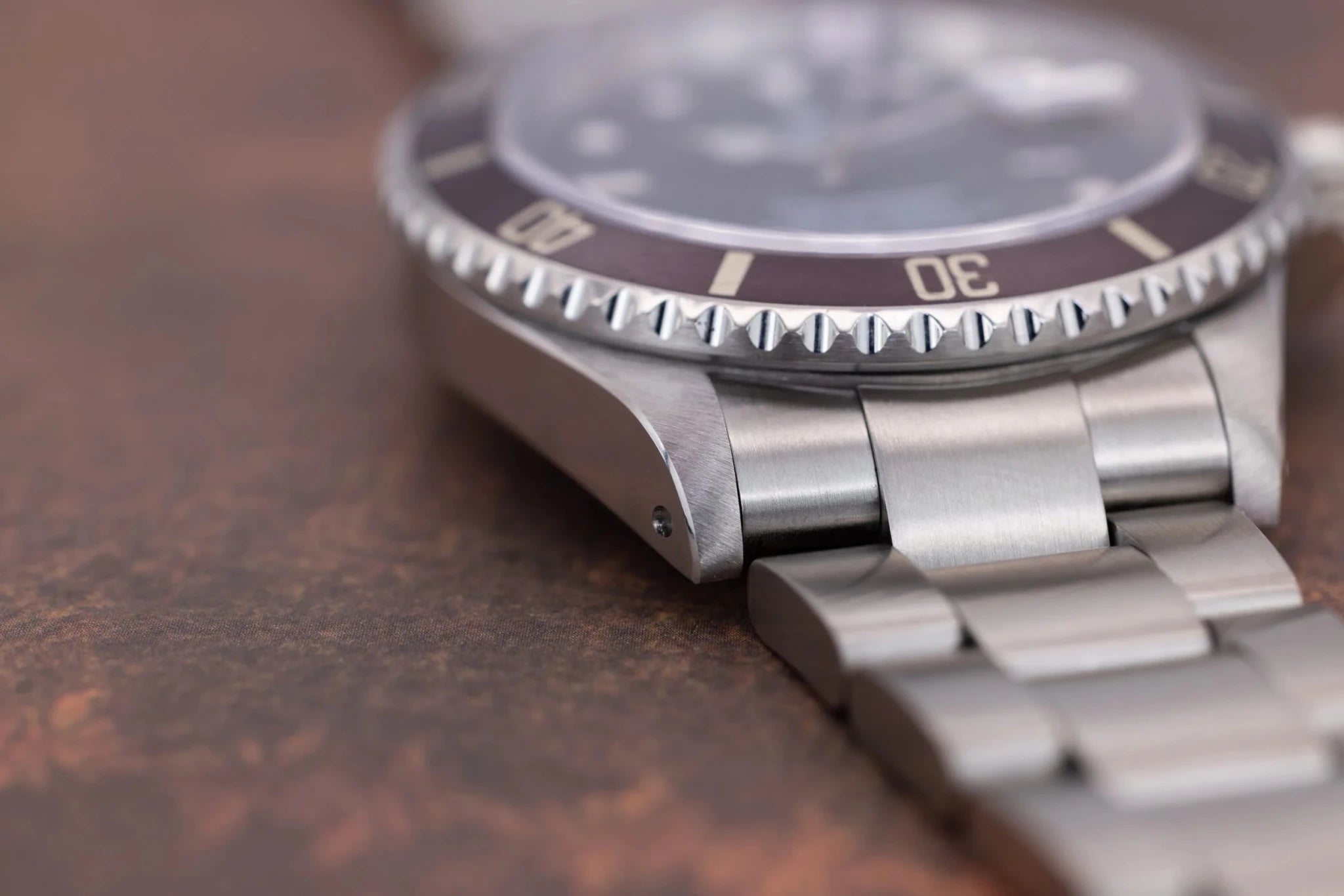 1996 Rolex Submariner Date Ref. 16610 | Burgundy Bezel | Box and Papers - Sierra Time Co