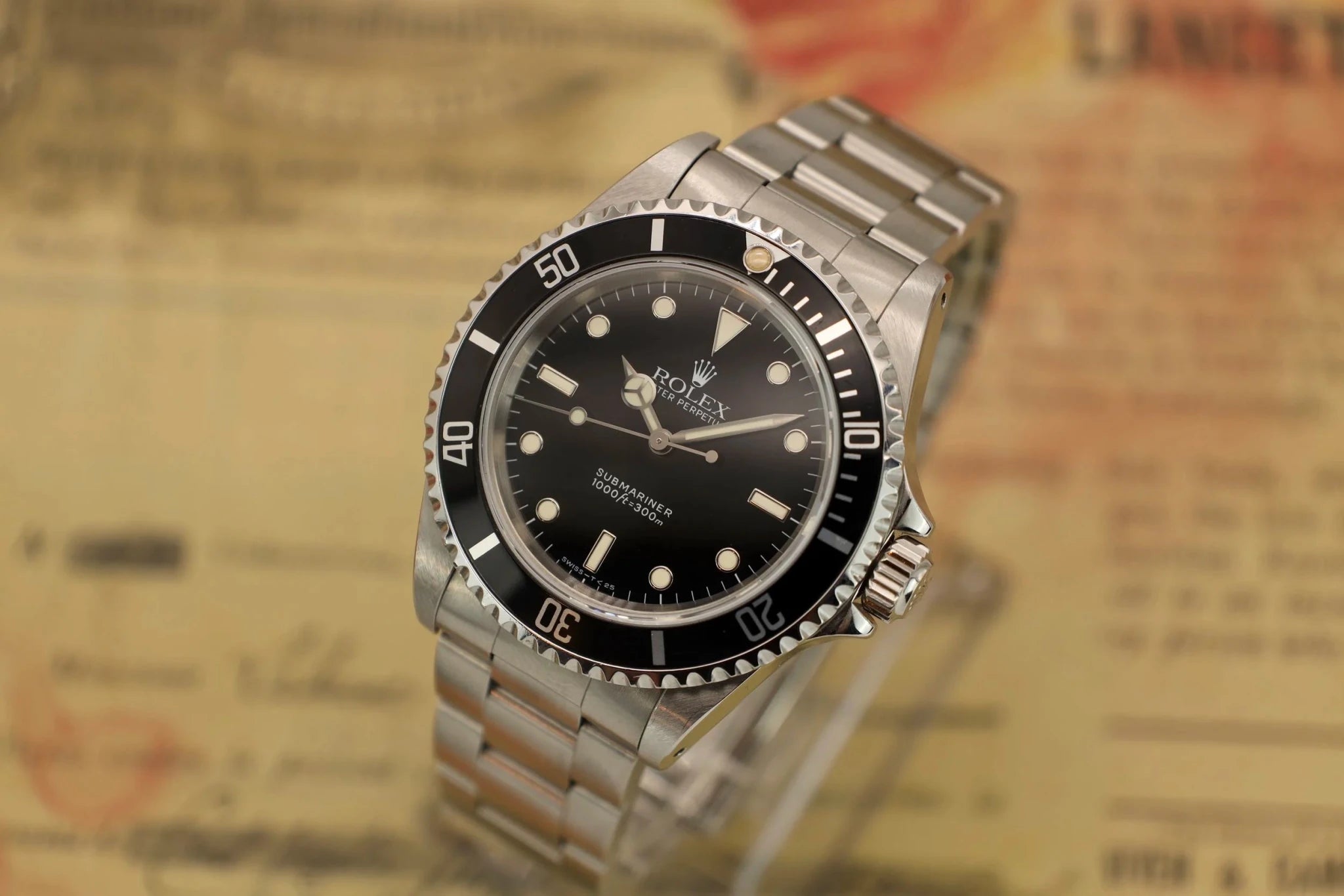 1996 Rolex Submariner Ref. 14060 | Creamy Patina - Sierra Time Co