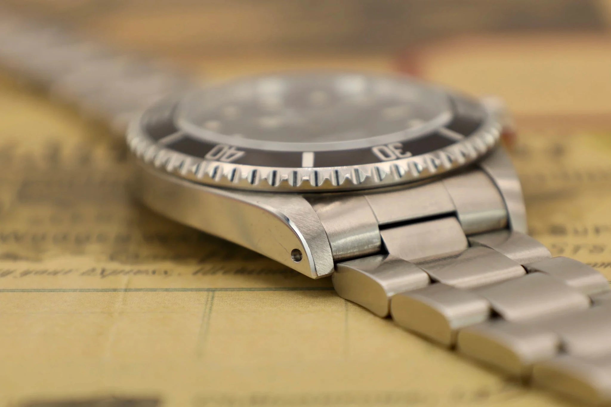 1996 Rolex Submariner Ref. 14060 | Creamy Patina - Sierra Time Co