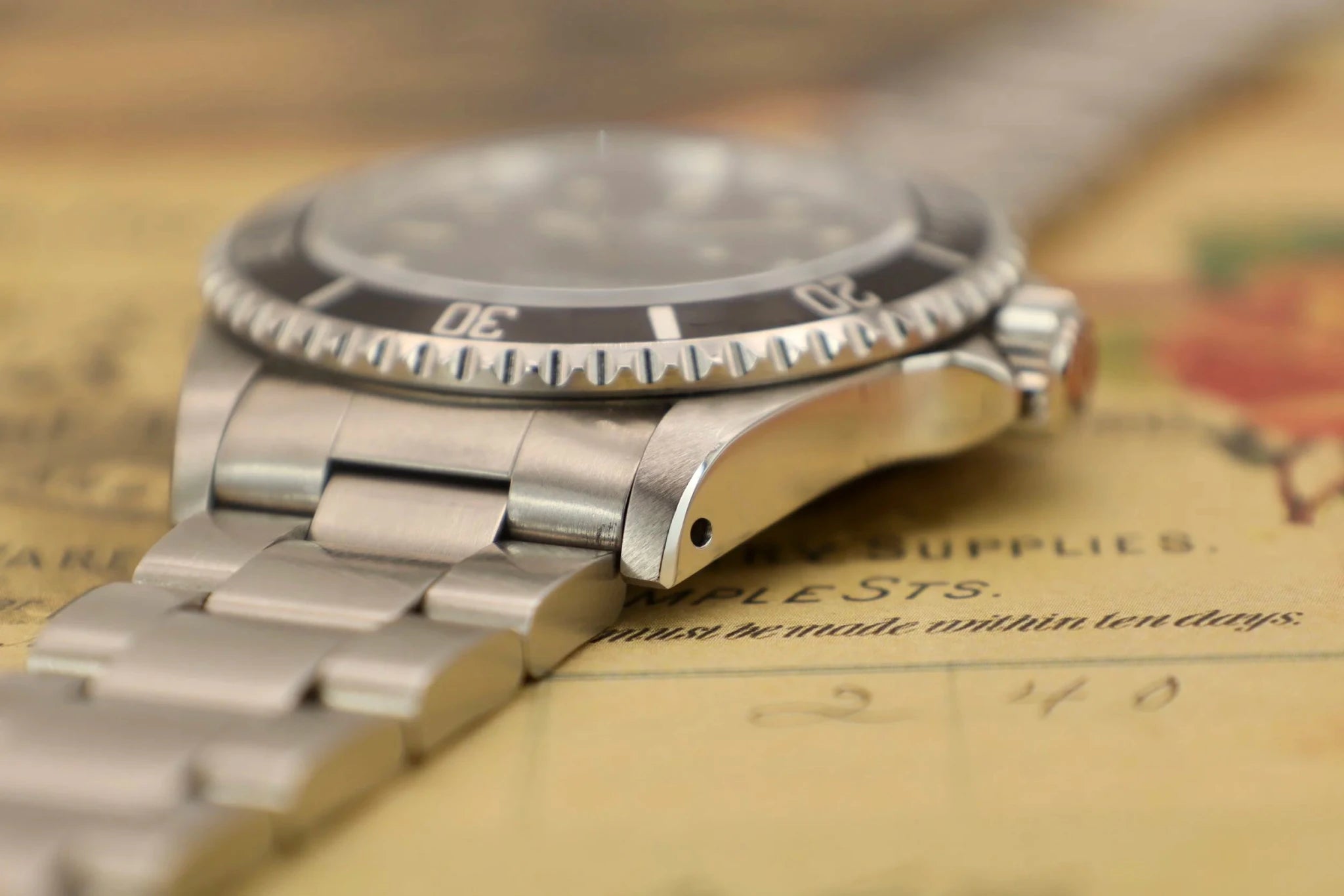 1996 Rolex Submariner Ref. 14060 | Creamy Patina - Sierra Time Co