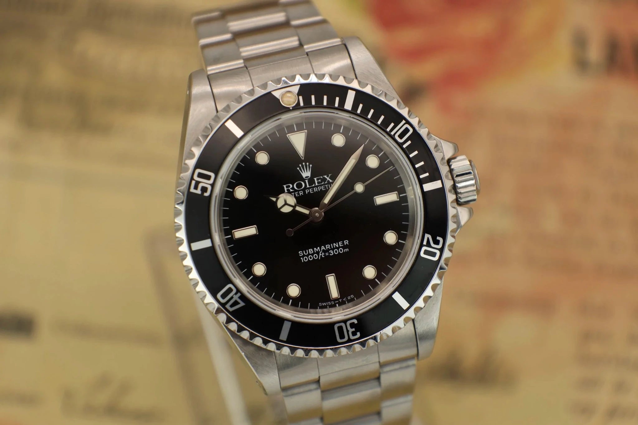 1996 Rolex Submariner Ref. 14060 | Creamy Patina - Sierra Time Co