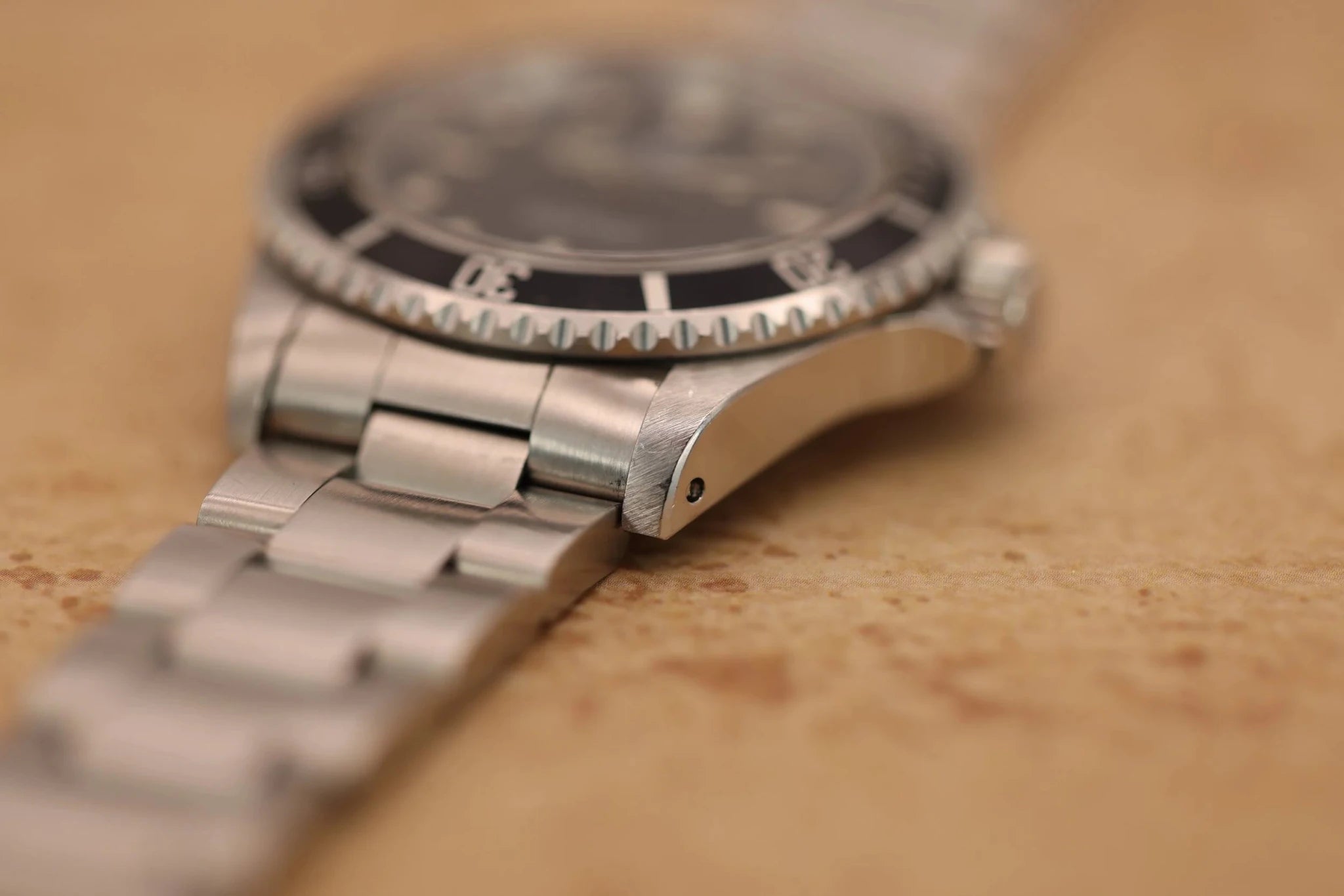 1996 Rolex Submariner Ref. 14060 | Creamy Patina | Box and Papers - Sierra Time Co
