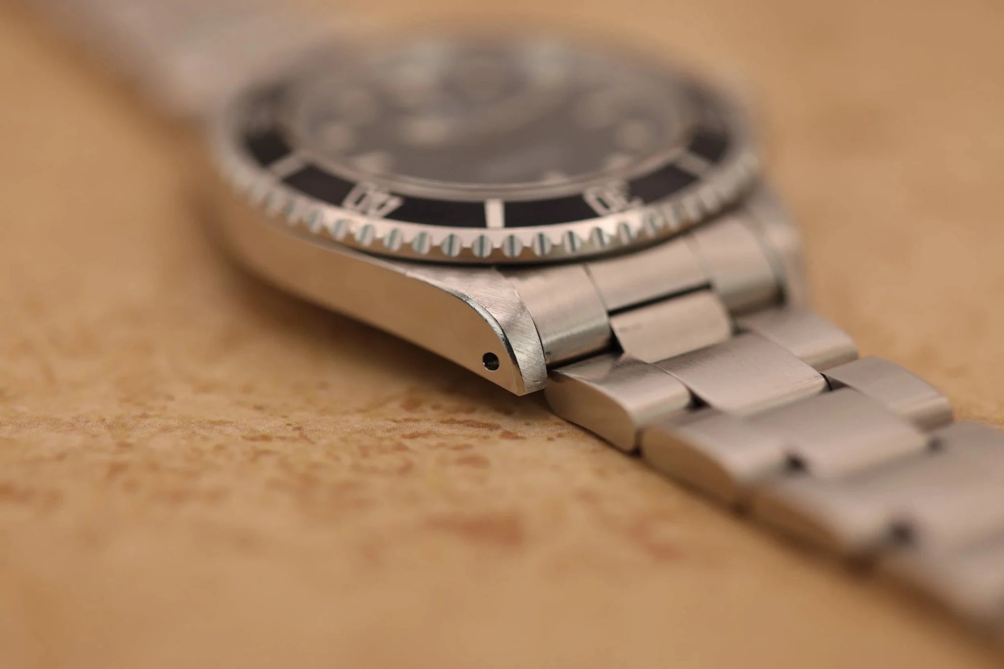 1996 Rolex Submariner Ref. 14060 | Creamy Patina | Box and Papers - Sierra Time Co