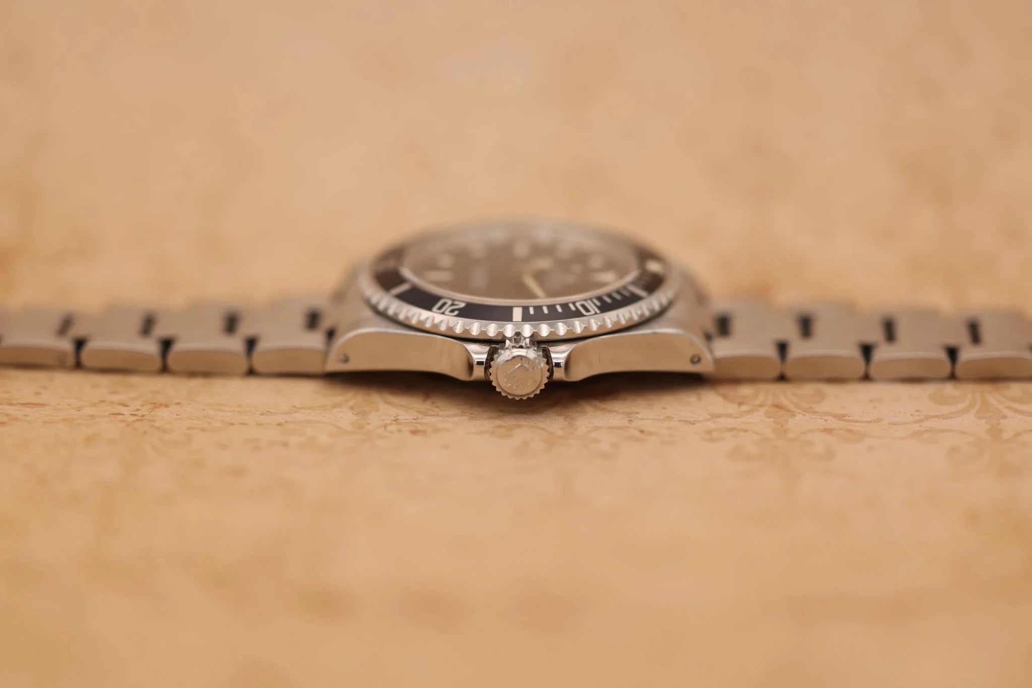 1996 Rolex Submariner Ref. 14060 | Creamy Patina | Box and Papers - Sierra Time Co