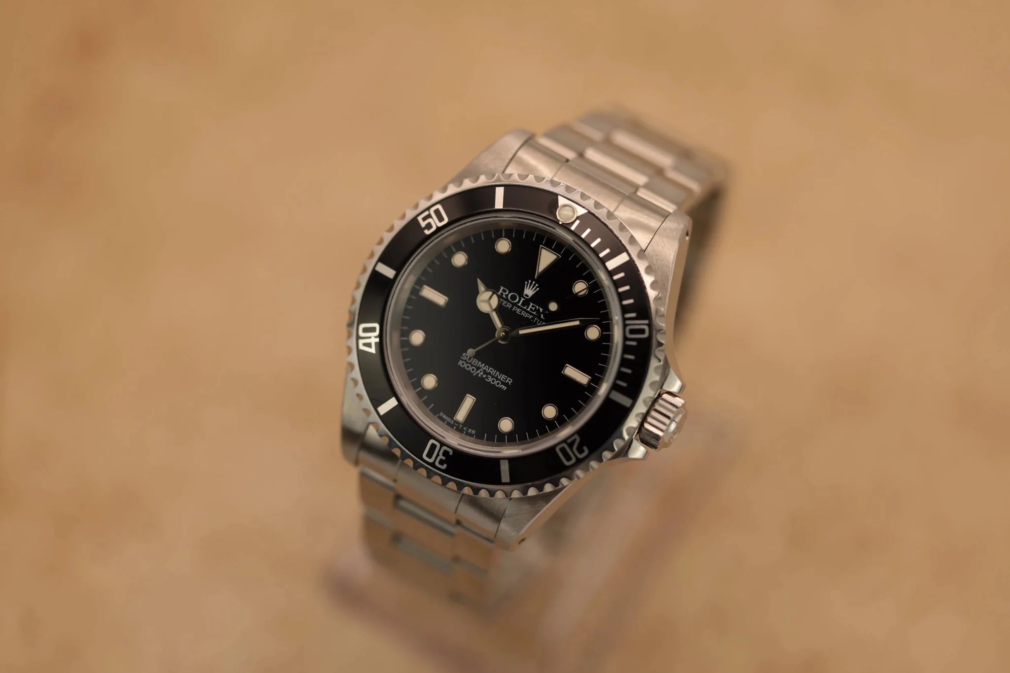 1996 Rolex Submariner Ref. 14060 | Creamy Patina | Papers - Sierra Time Co