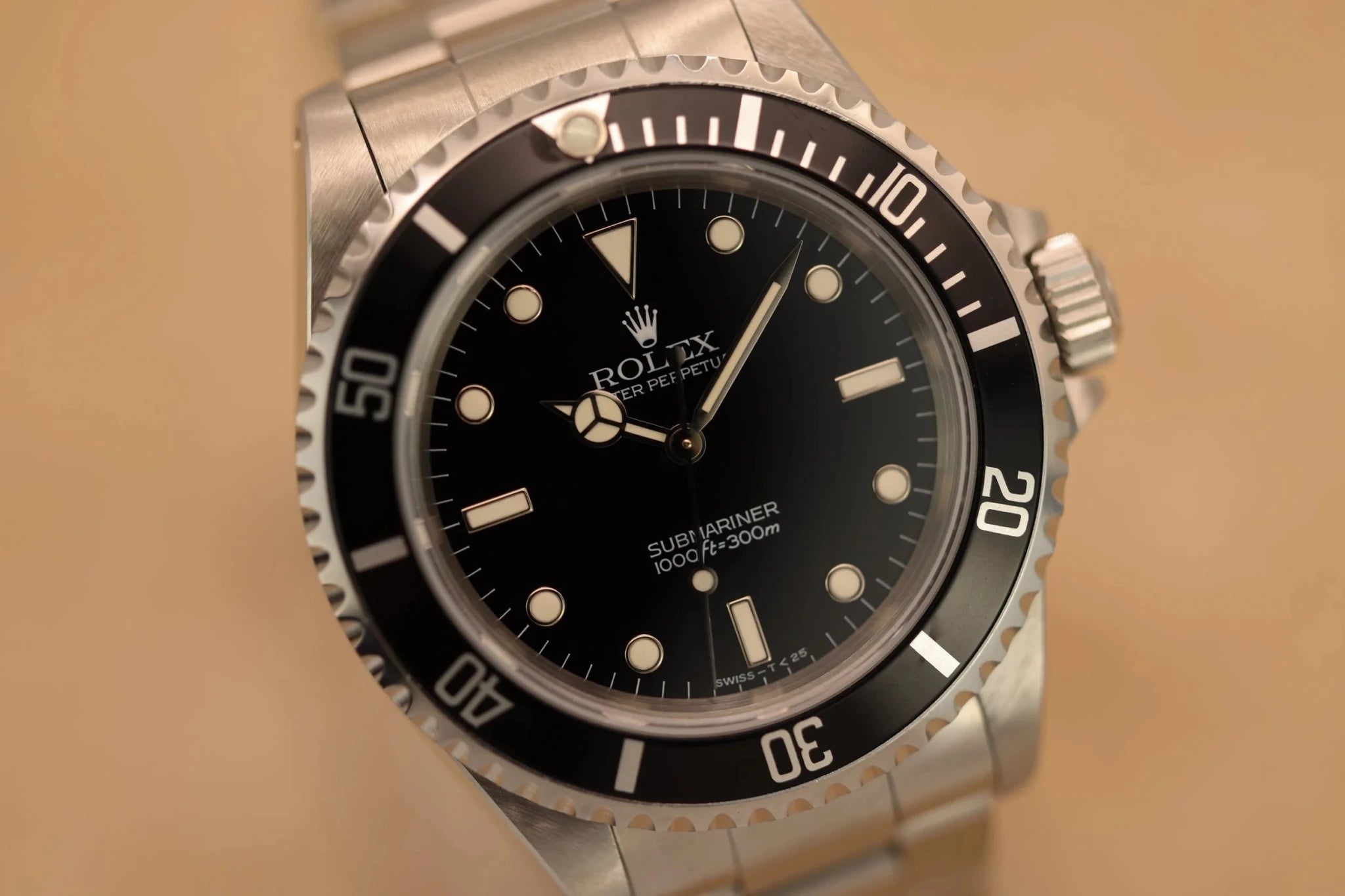 1996 Rolex Submariner Ref. 14060 | Creamy Patina | Papers - Sierra Time Co