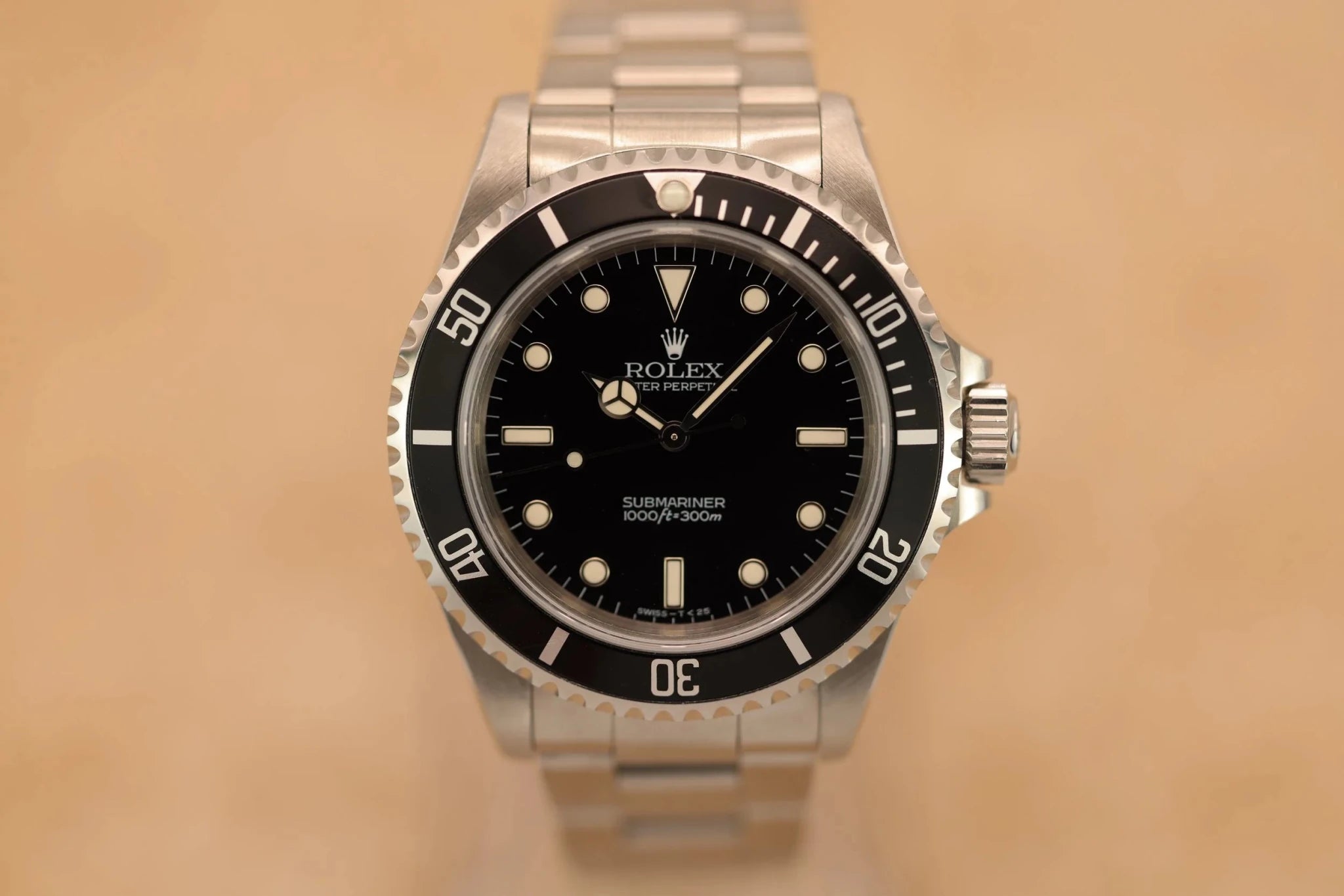 1996 Rolex Submariner Ref. 14060 | Creamy Patina | Papers - Sierra Time Co