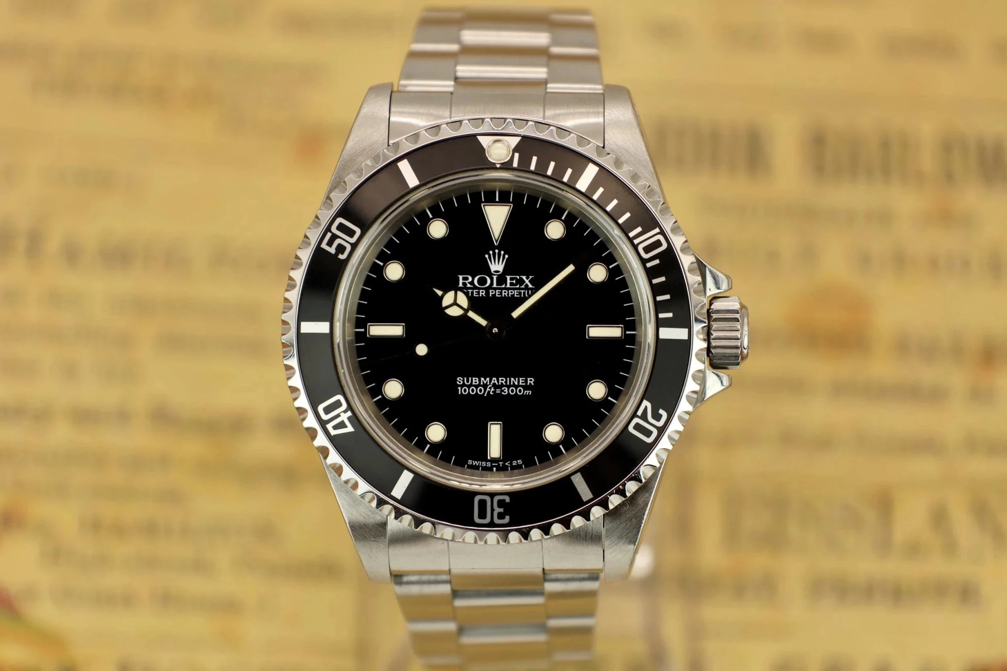 1996 Rolex Submariner Ref. 14060 | Creamy Tritium - Sierra Time Co