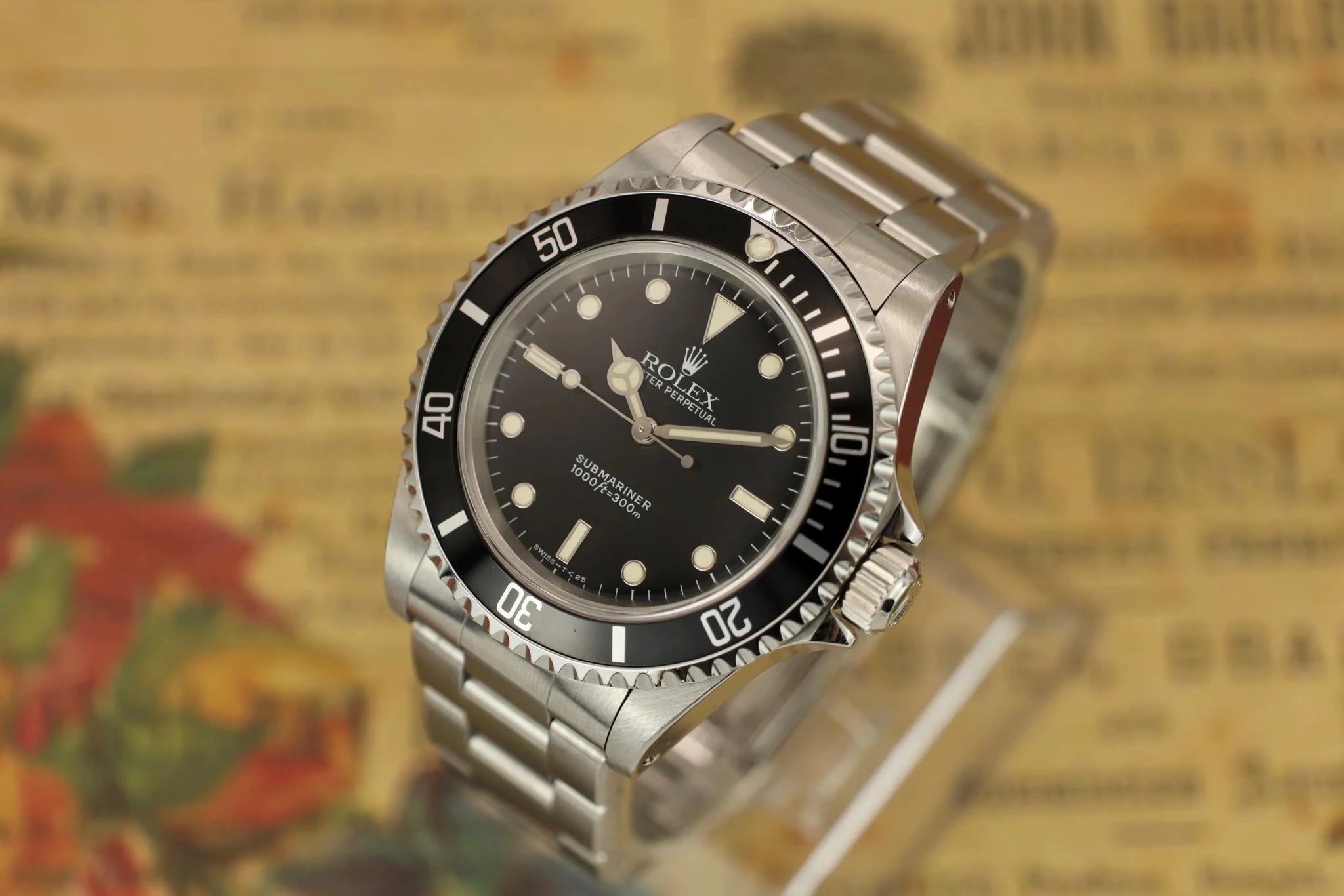 1996 Rolex Submariner Ref. 14060 | Creamy Tritium - Sierra Time Co