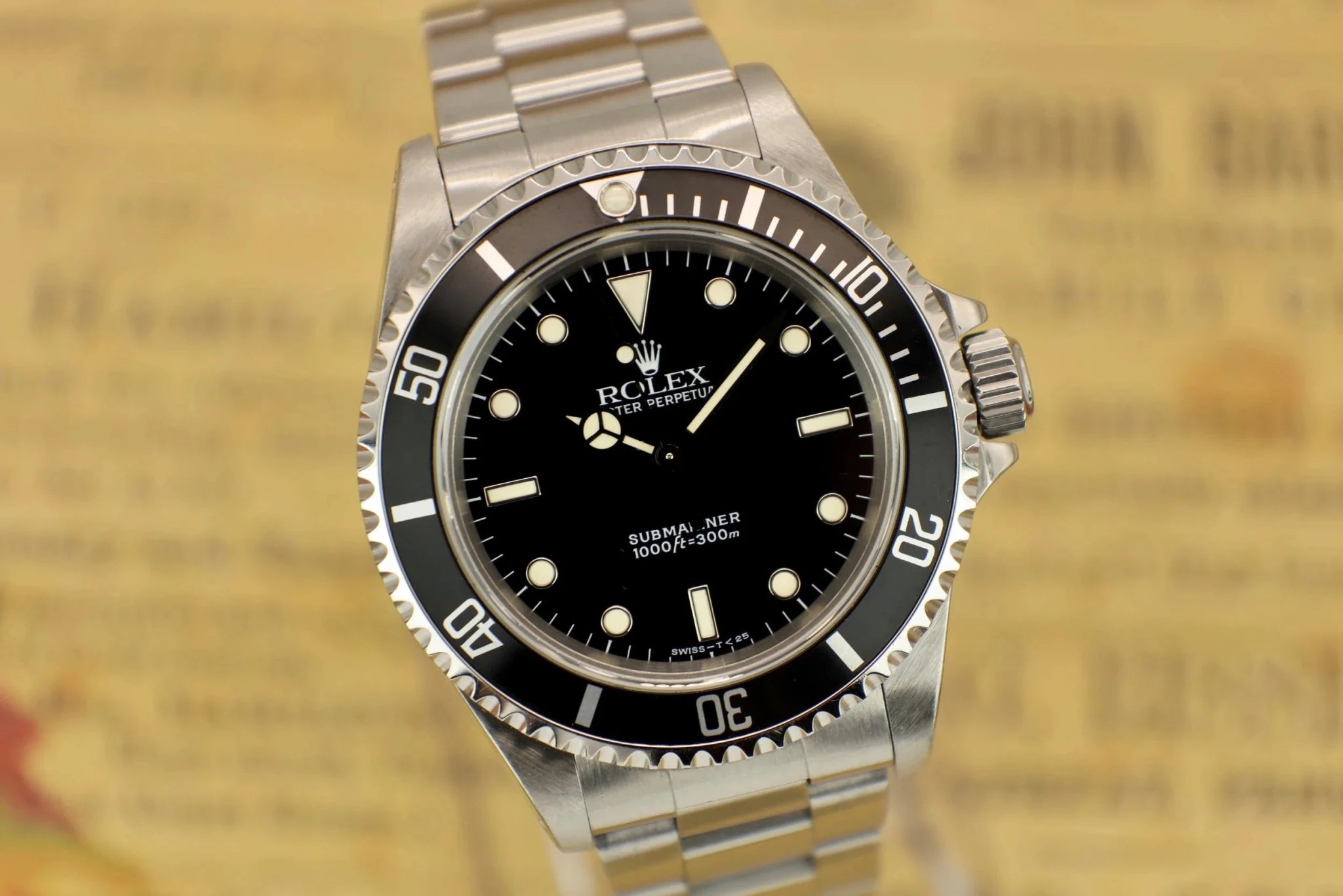 1996 Rolex Submariner Ref. 14060 | Creamy Tritium - Sierra Time Co