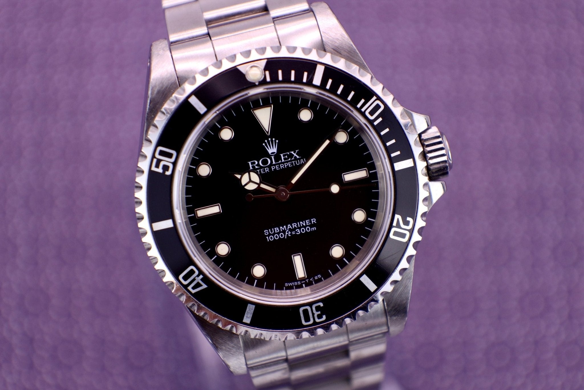 1996 Rolex Submariner Ref. 14060 | Creamy Tritium | Box and Papers - Sierra Time Co