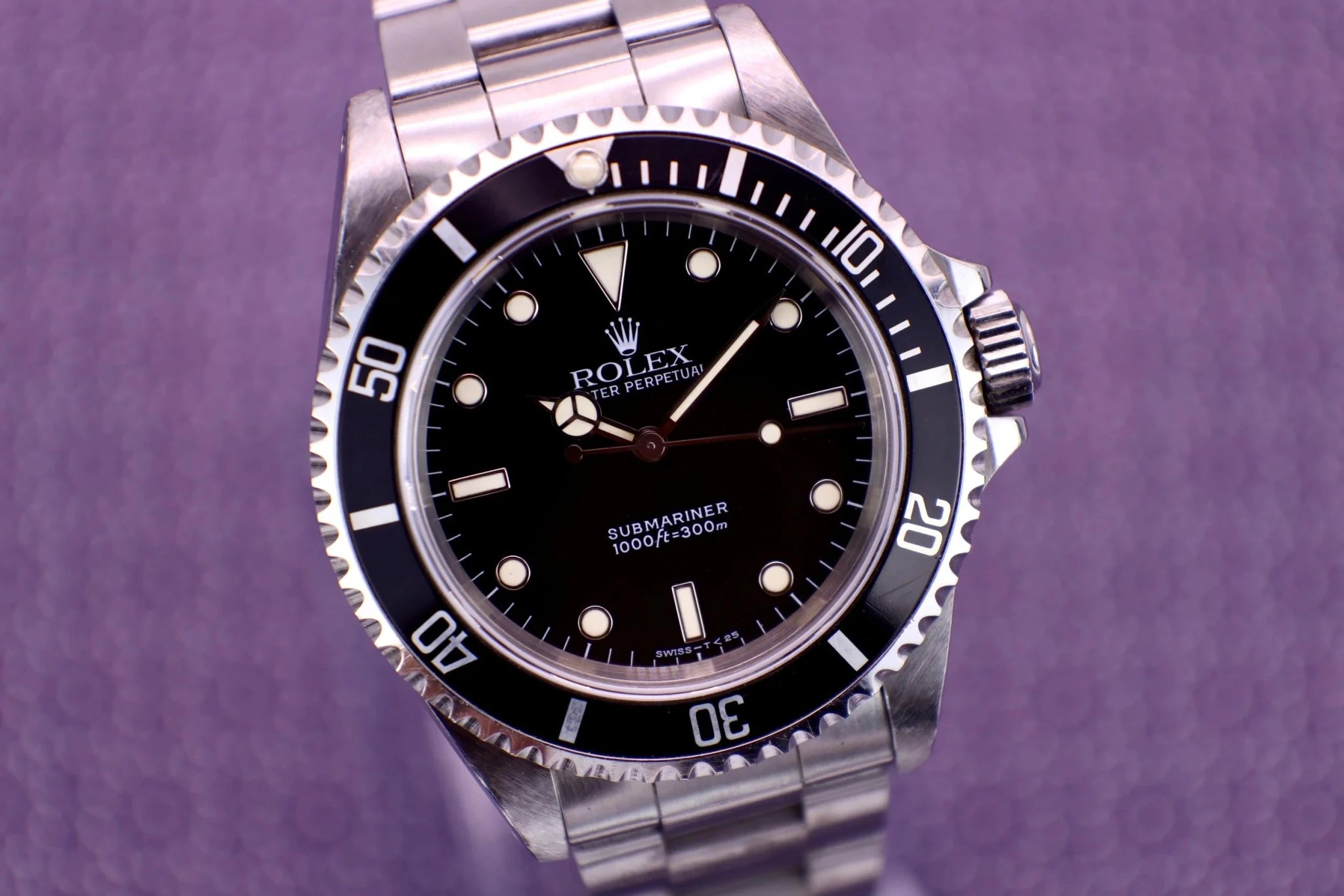 1996 Rolex Submariner Ref. 14060 | Creamy Tritium | Box and Papers - Sierra Time Co