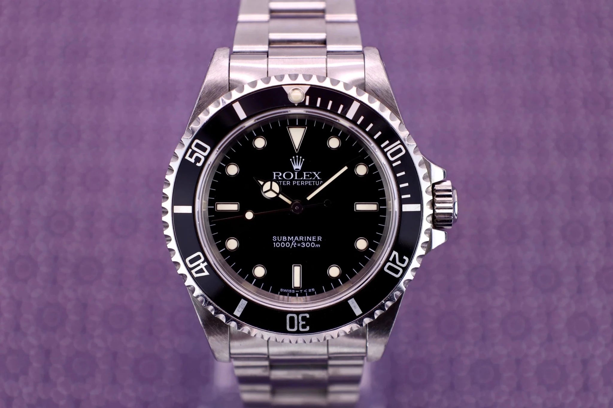 1996 Rolex Submariner Ref. 14060 | Creamy Tritium | Box and Papers - Sierra Time Co