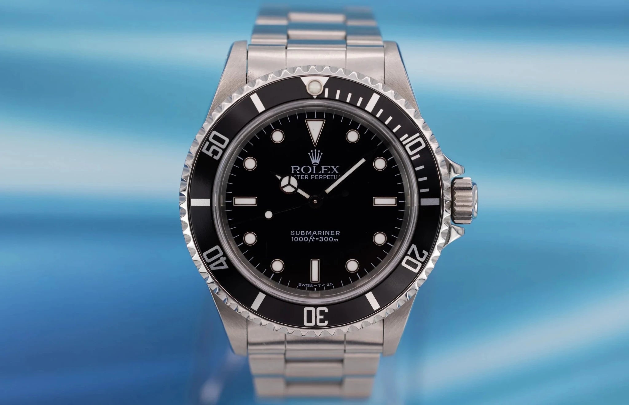 1996 Rolex Submariner Ref. 14060 | Tritium Dial | 2023 Service Card - Sierra Time Co