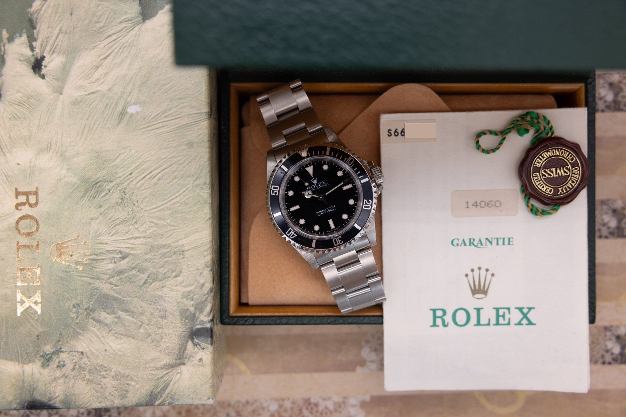 1996 Rolex Submariner Ref. 14060 | Tritium Dial | Box and Papers - Sierra Time Co