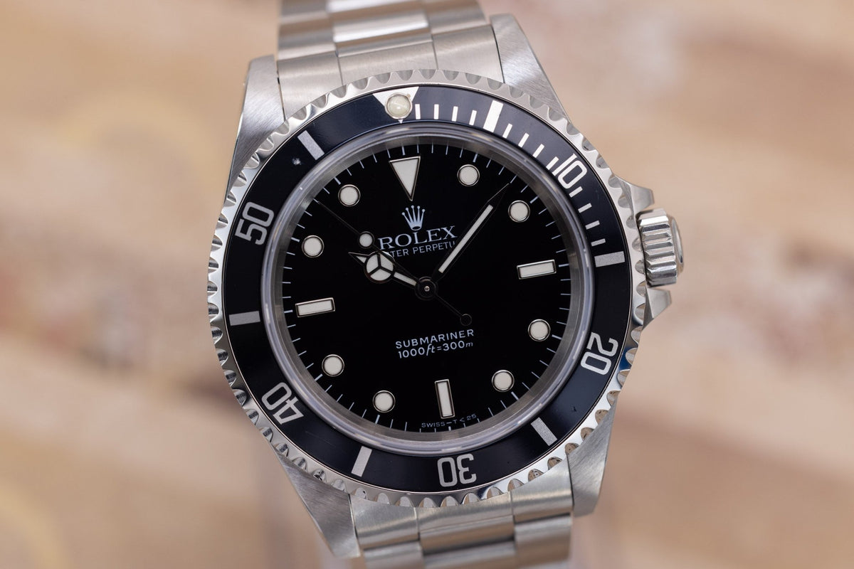 1996 Rolex Submariner Ref. 14060 | Tritium Dial | Box and Papers - Sierra Time Co