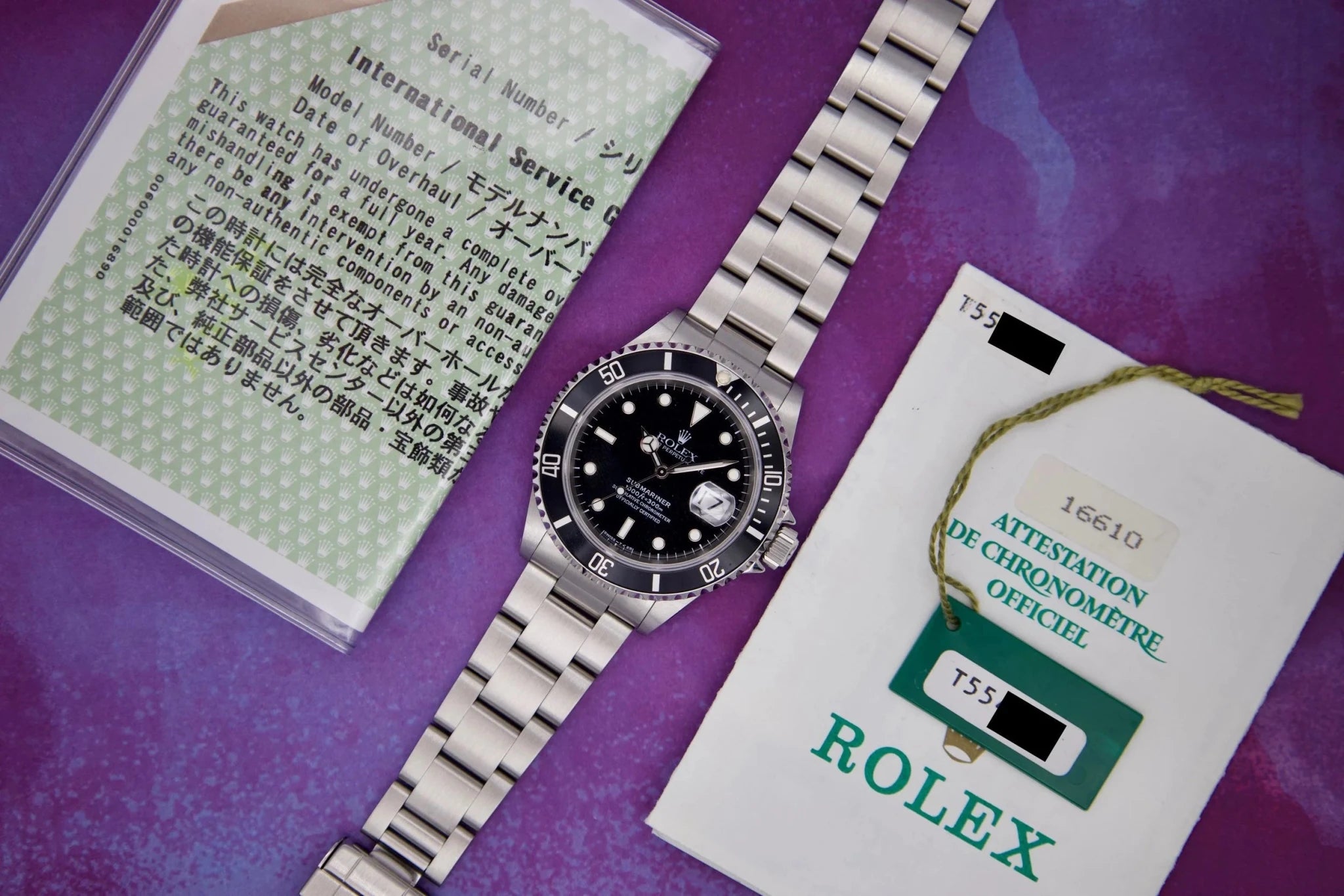 1996 Rolex Submariner Ref. 16610 | Papers and Tag - Sierra Time Co