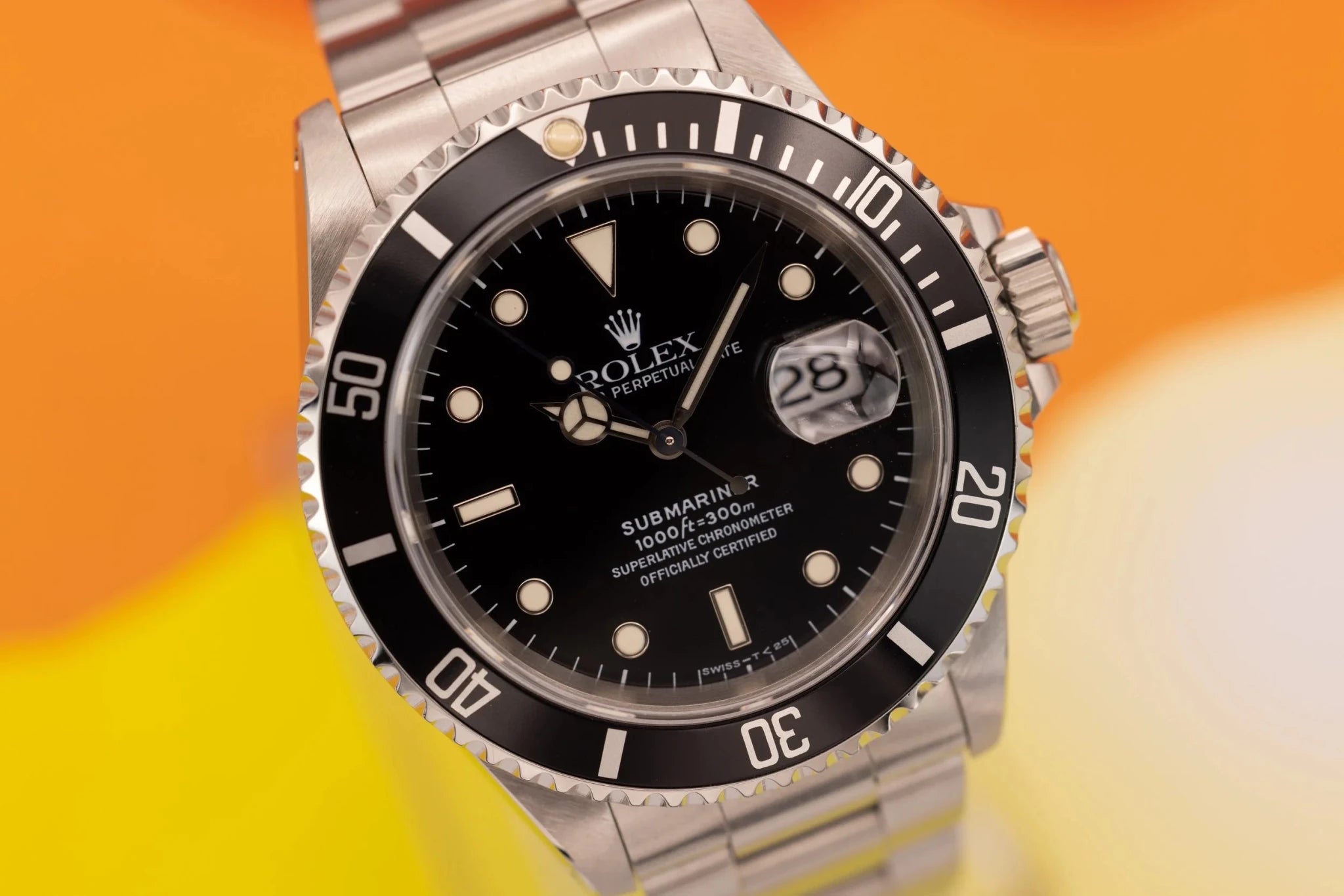 1996 Rolex Submariner Ref. 16610 | Vibrant Tritium | Box and Papers - Sierra Time Co