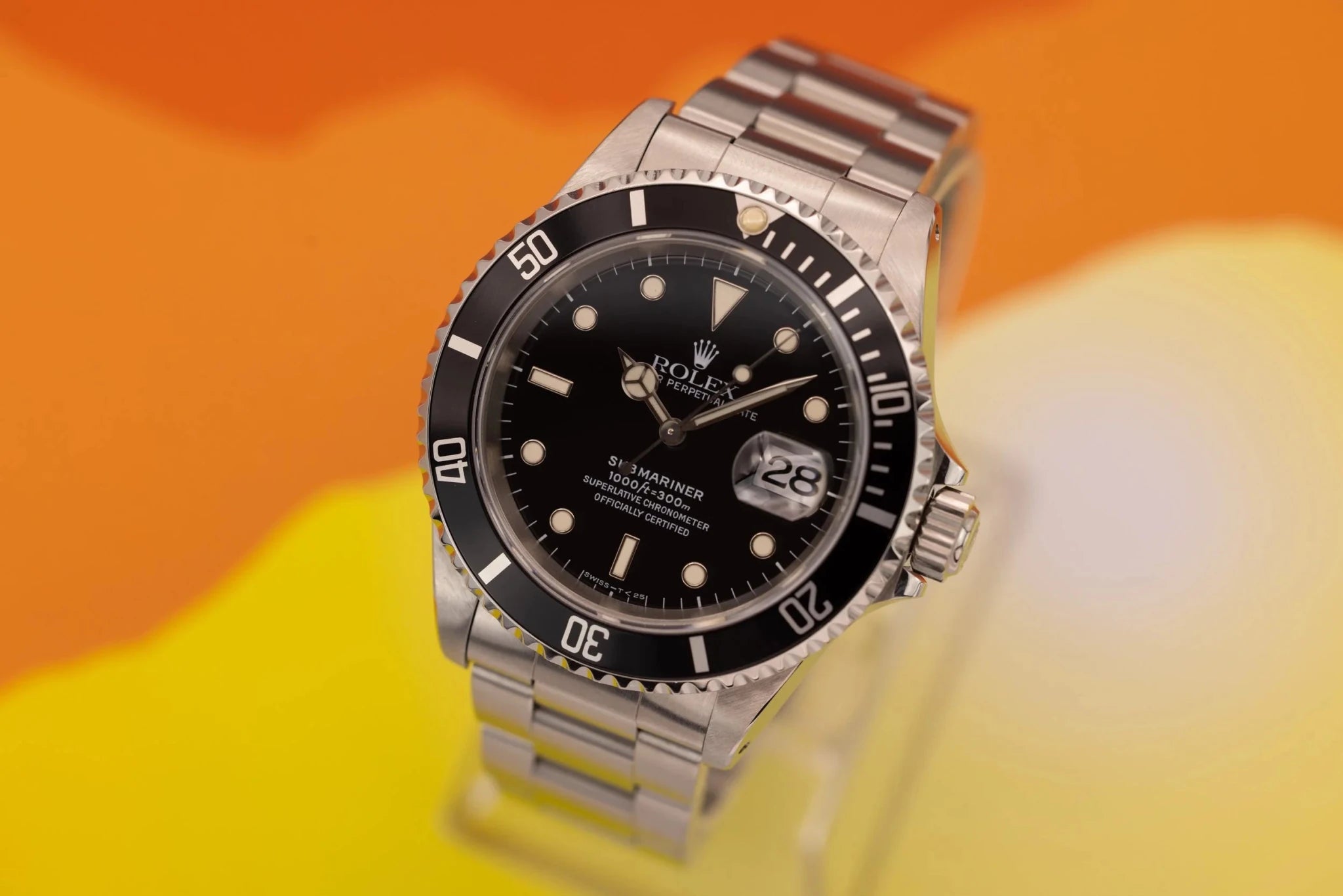 1996 Rolex Submariner Ref. 16610 | Vibrant Tritium | Box and Papers - Sierra Time Co