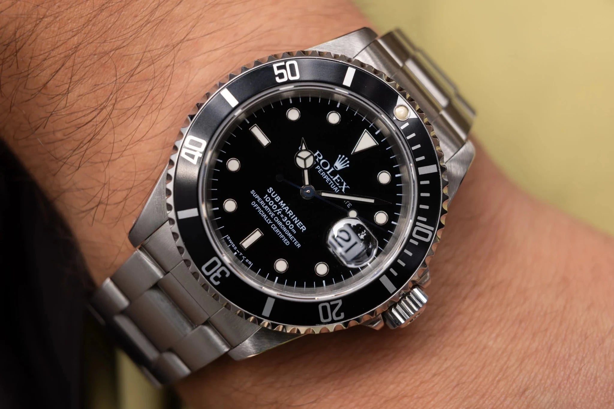 1996 Rolex Submariner Ref. 16610 | Vibrant Tritium | Box and Papers - Sierra Time Co