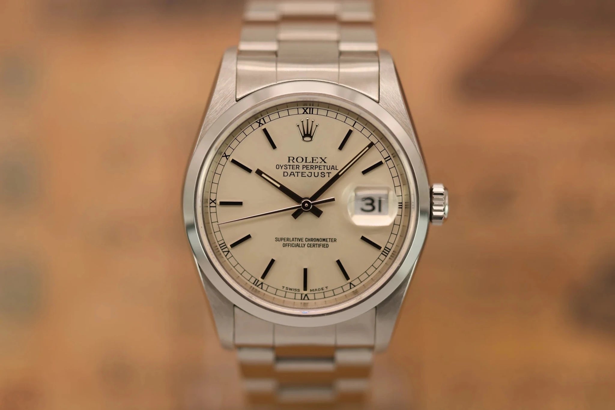 1997 Rolex Datejust Ref. 16200 | Cream Dial - Sierra Time Co