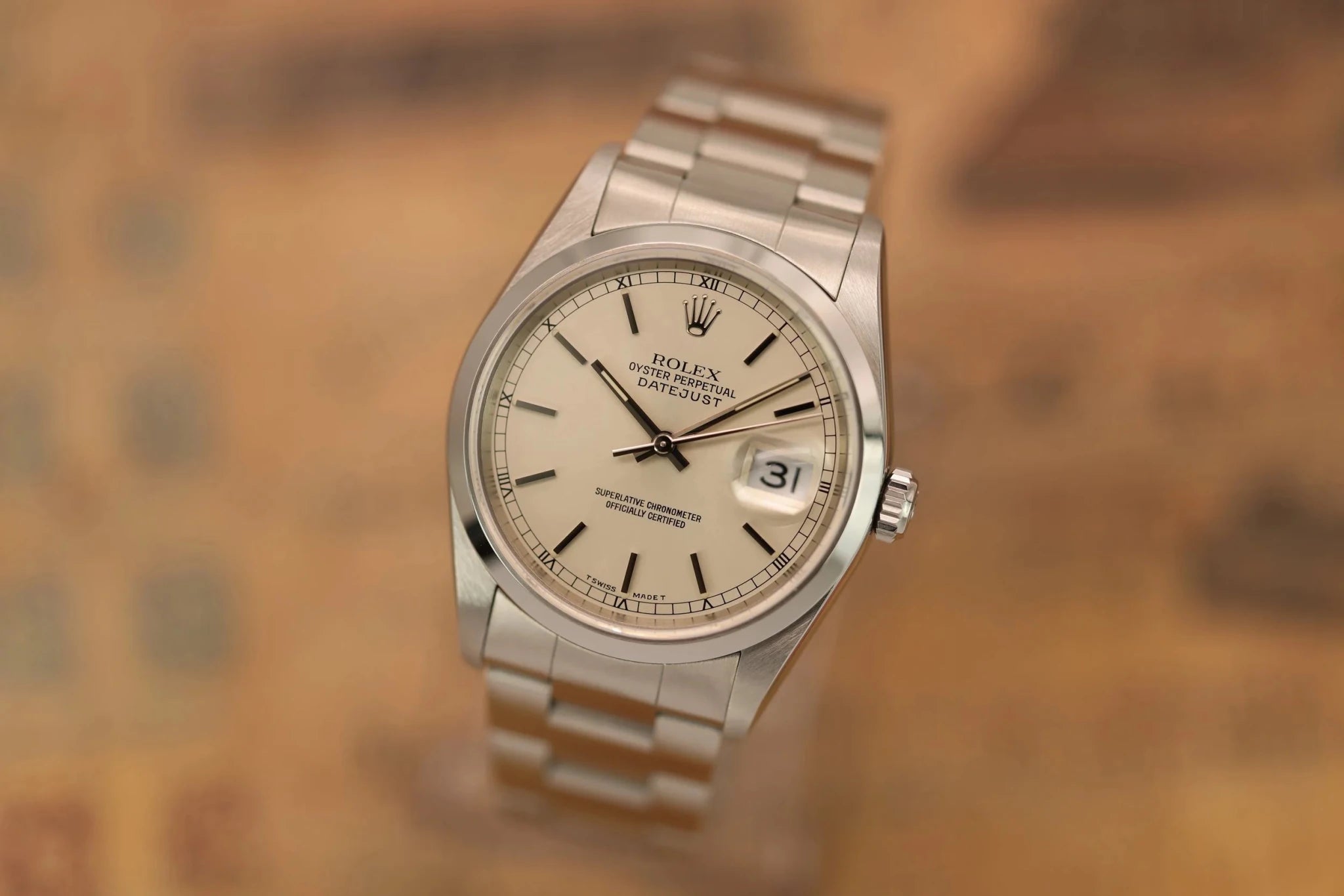 1997 Rolex Datejust Ref. 16200 | Cream Dial - Sierra Time Co