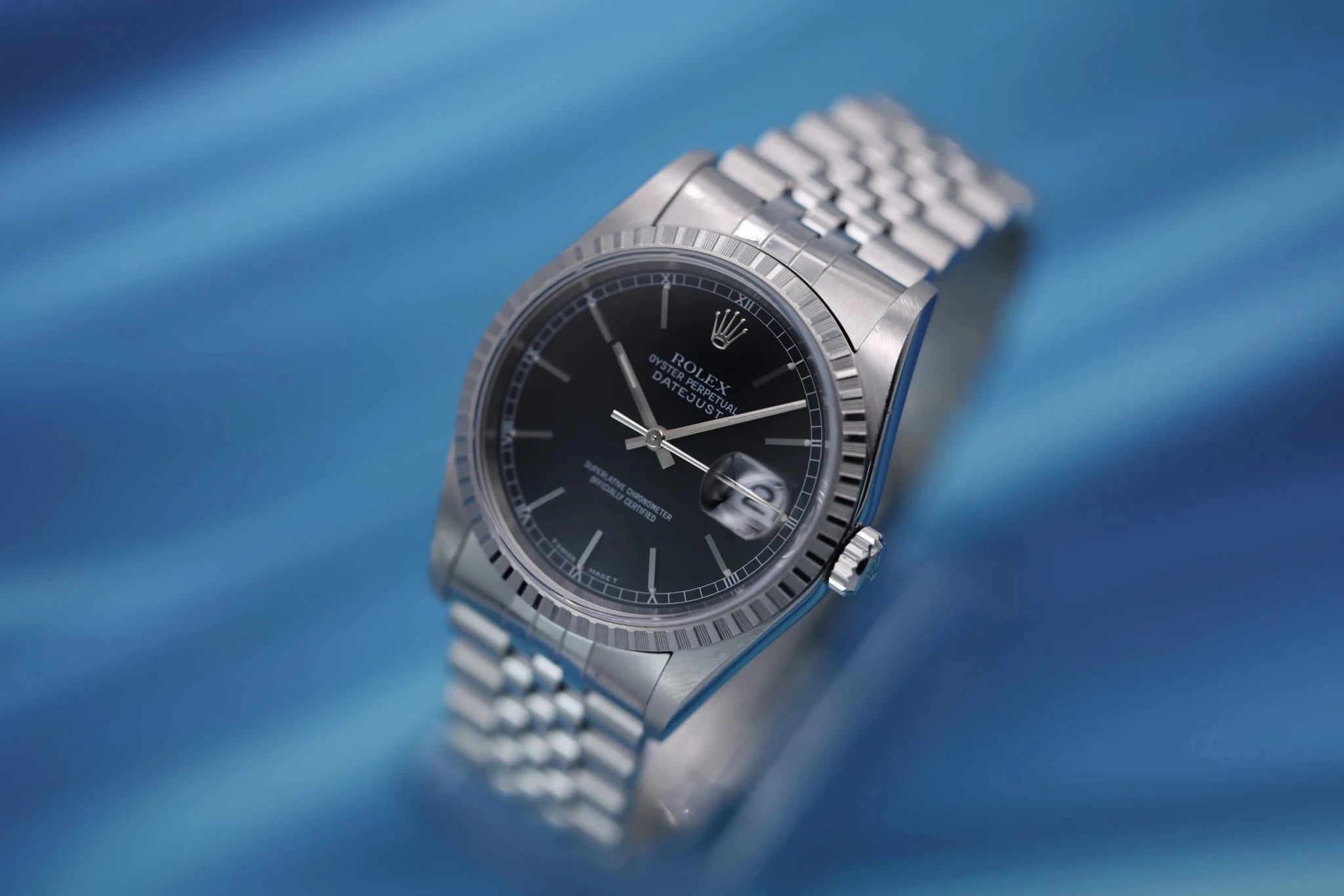 1997 Rolex Datejust Ref. 16220 | Black Dial - Sierra Time Co