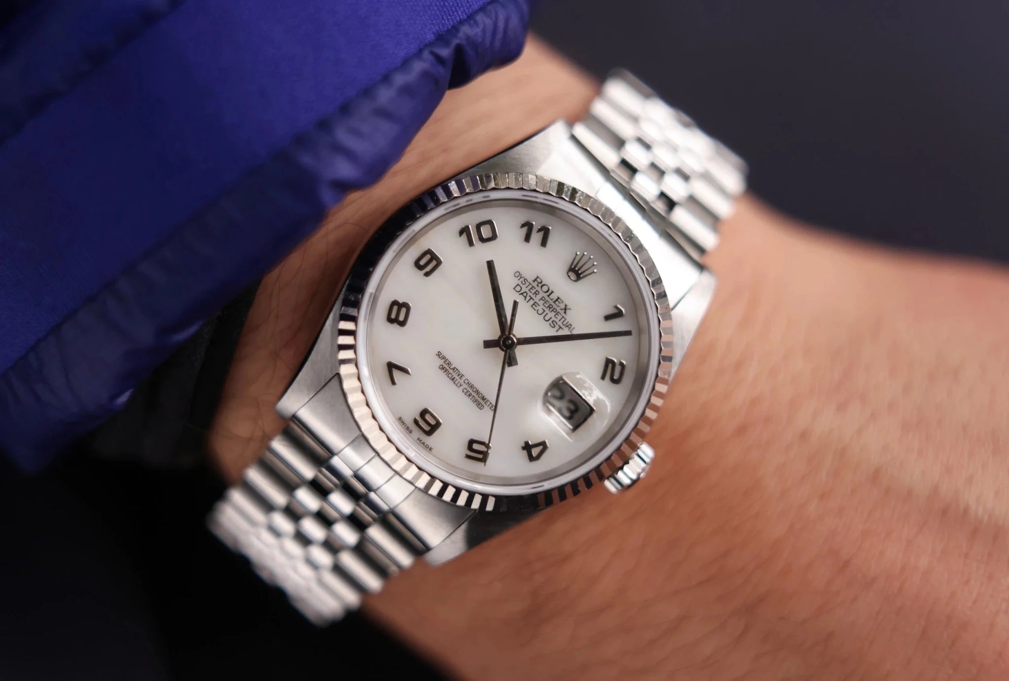 1997 Rolex Datejust Ref. 16234 | Mother of Pearl Dial - Sierra Time Co