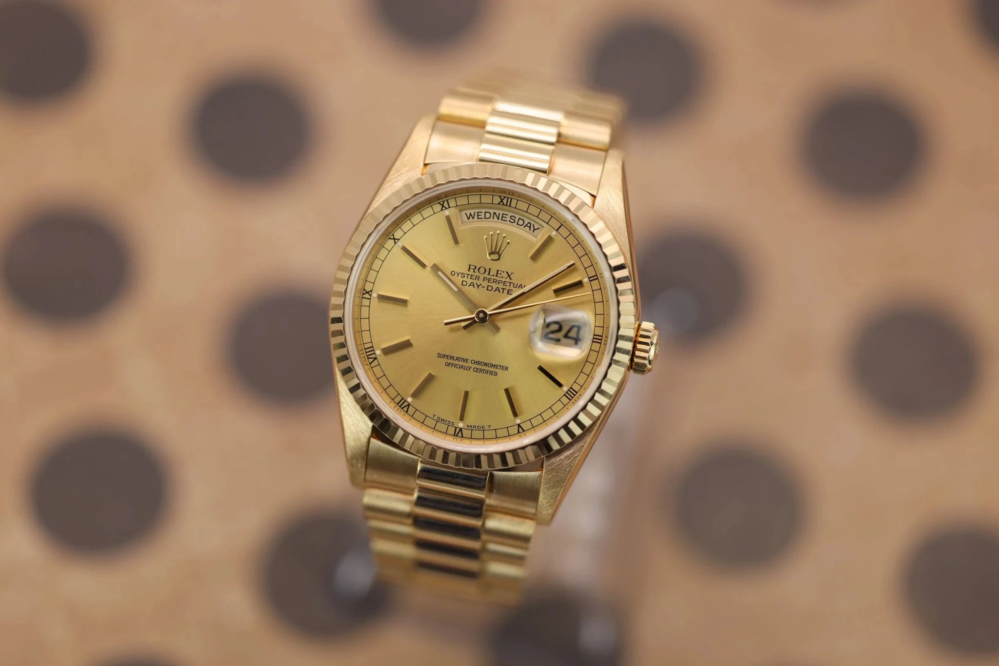 1997 Rolex Day-Date Ref. 18238 | Champagne Dial | Mint Condition - Sierra Time Co