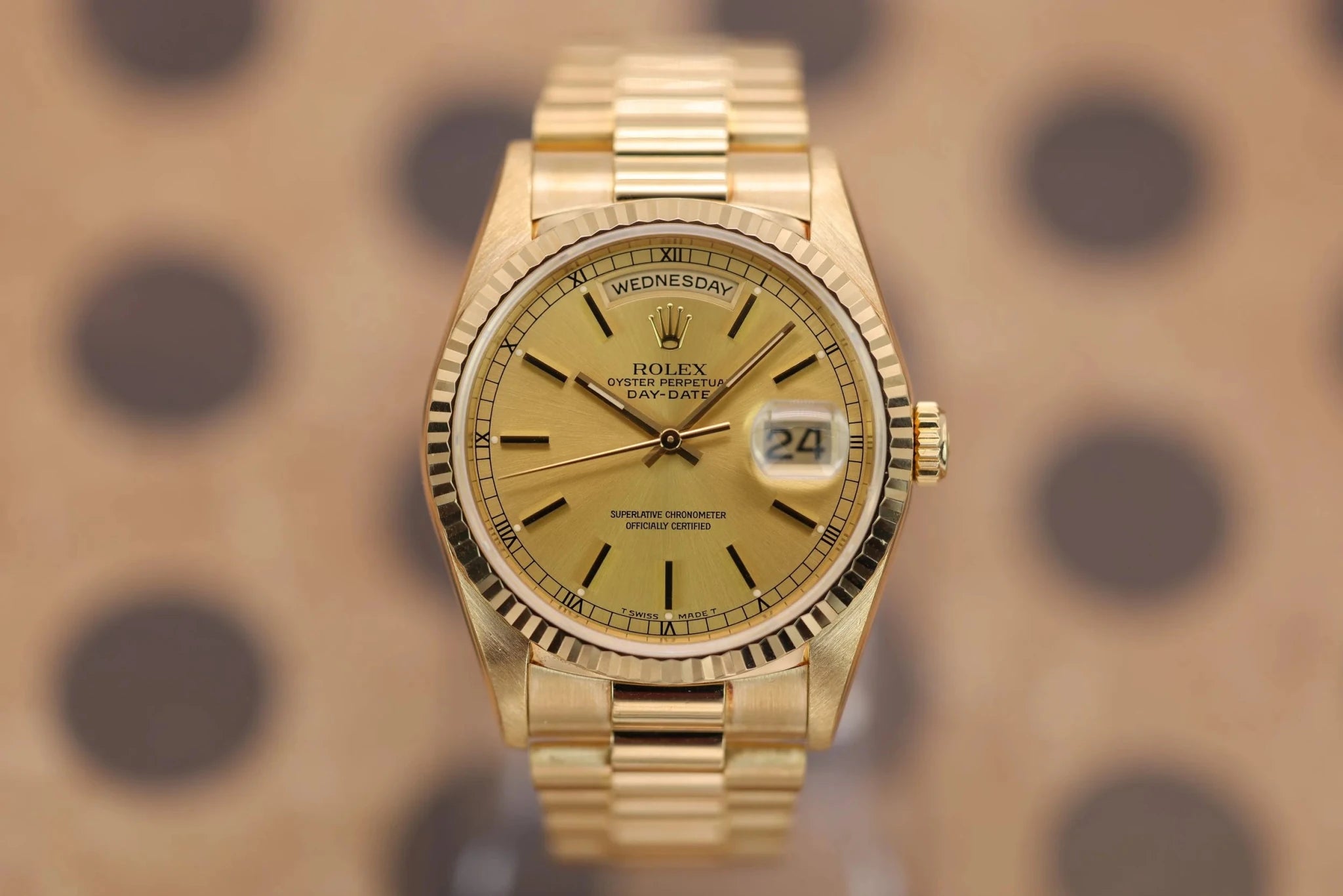 1997 Rolex Day-Date Ref. 18238 | Champagne Dial | Mint Condition - Sierra Time Co