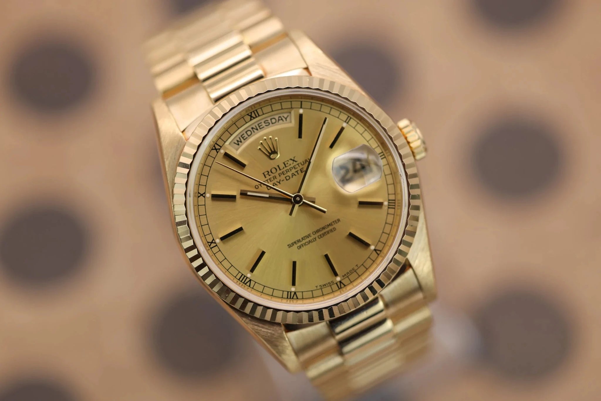 1997 Rolex Day-Date Ref. 18238 | Champagne Dial | Mint Condition - Sierra Time Co