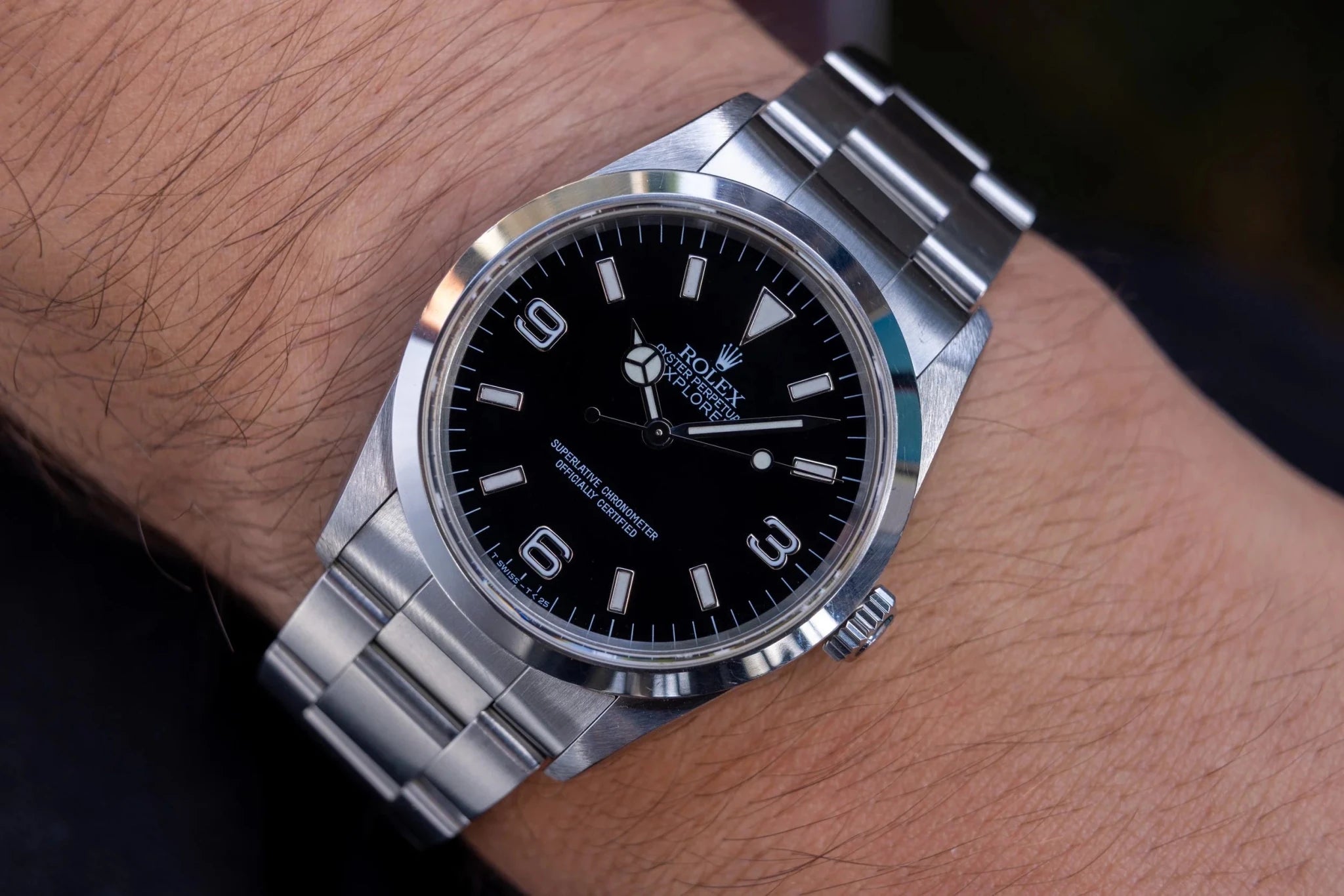 1997 Rolex Explorer I Ref. 14270 | Creamy Tritium Dial - Sierra Time Co